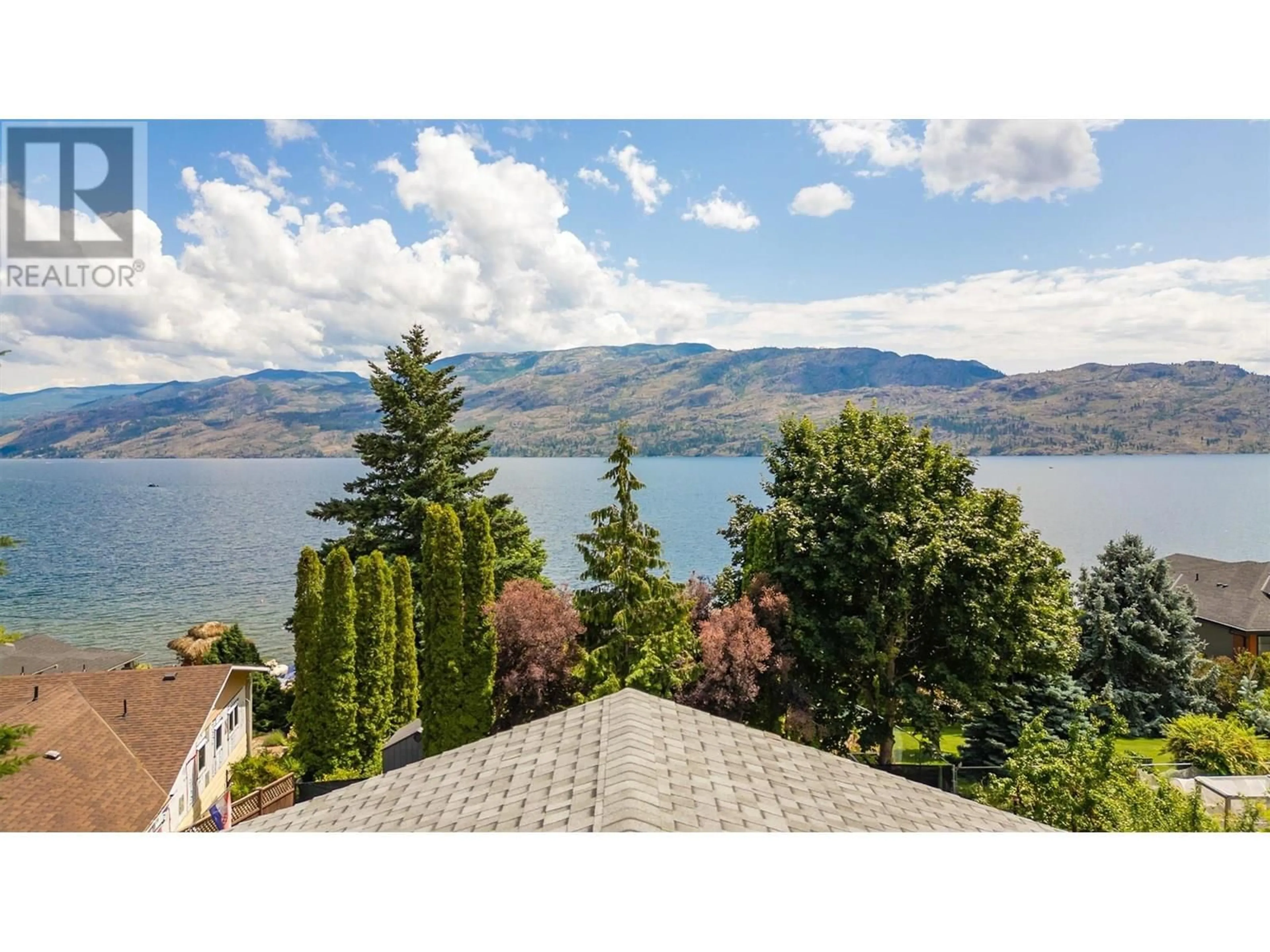 A pic from outside/outdoor area/front of a property/back of a property/a pic from drone, water/lake/river/ocean view for 5357 BUCHANAN ROAD, Peachland British Columbia V0H1X1