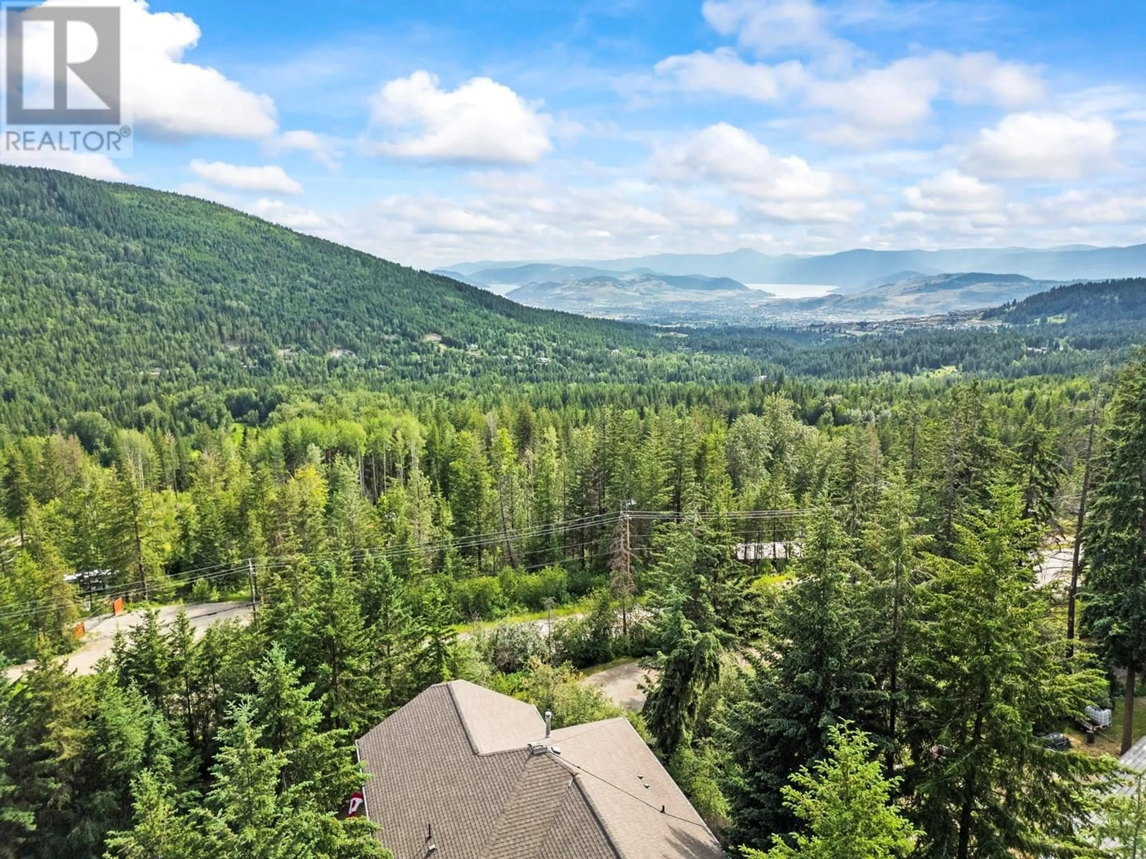 A pic from outside/outdoor area/front of a property/back of a property/a pic from drone, forest/trees view for 8215 SILVER STAR ROAD, Vernon British Columbia V1B3M8