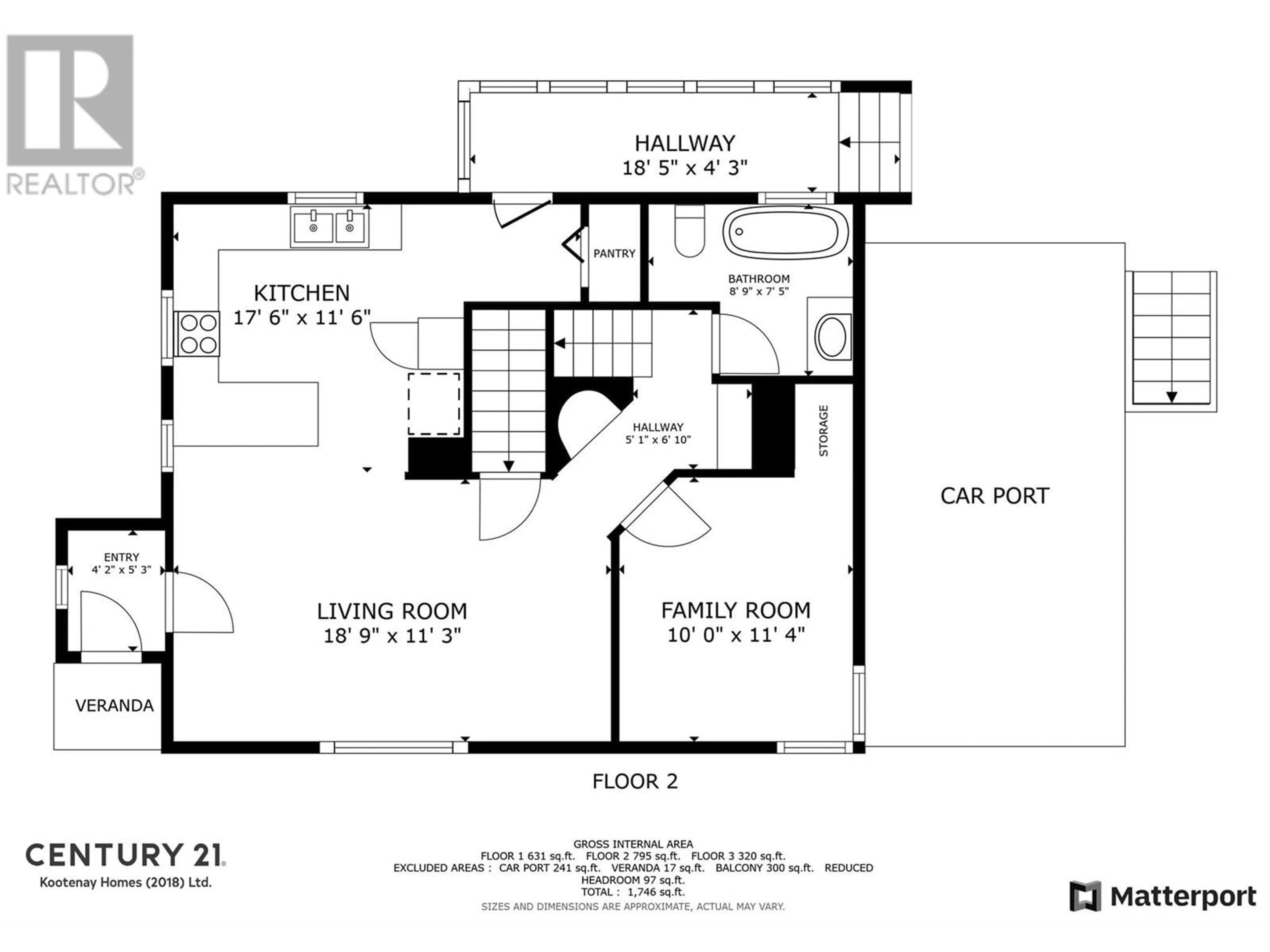 Floor plan for 1975 KIRKUP AVENUE, Rossland British Columbia V0G1Y0