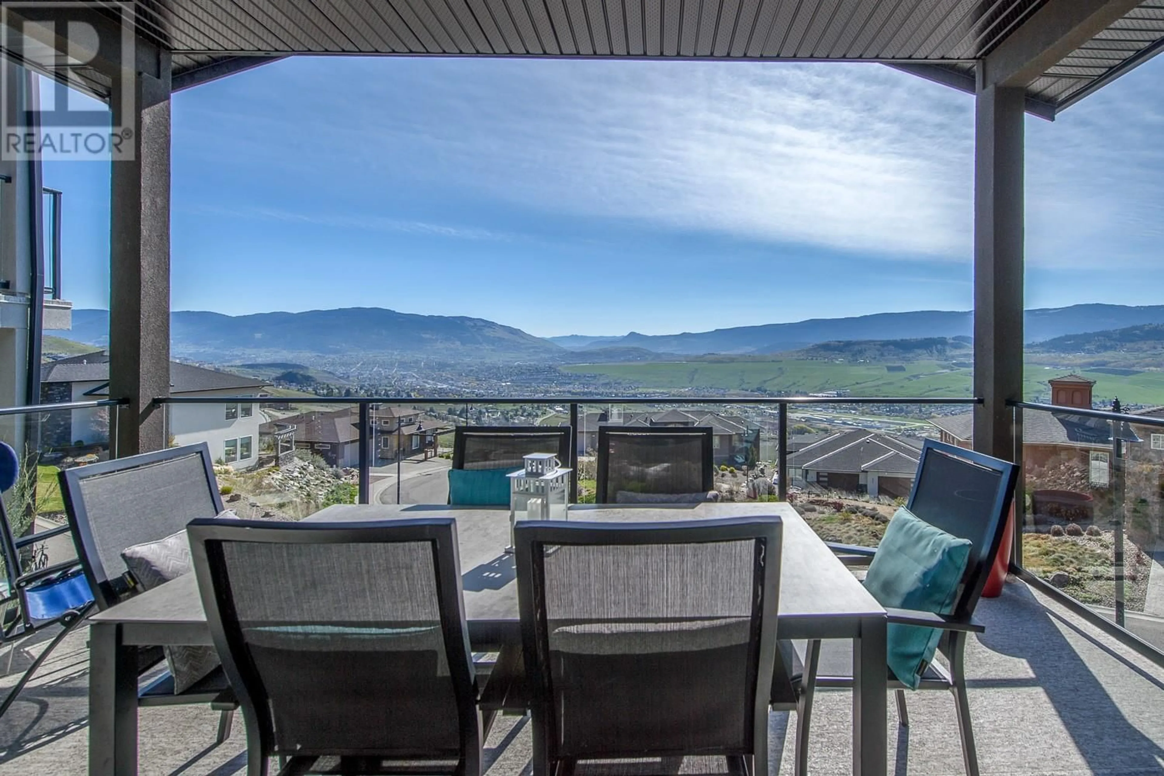 Patio, mountain view for 2 - 496 SILVERSAGE PLACE, Vernon British Columbia V1H2J2
