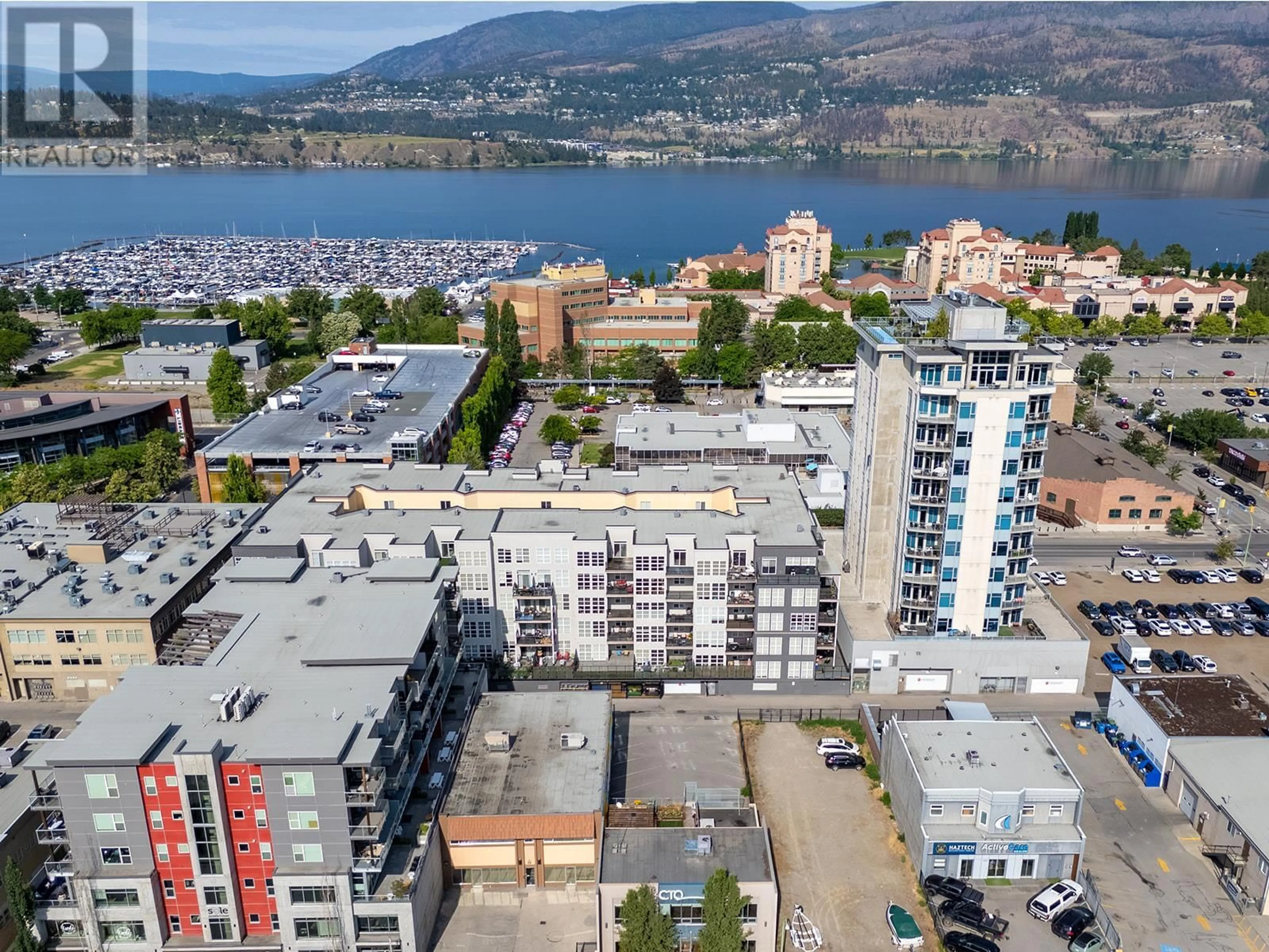 A pic from outside/outdoor area/front of a property/back of a property/a pic from drone, unknown for 314 - 1331 ELLIS STREET, Kelowna British Columbia V1Y1Z9