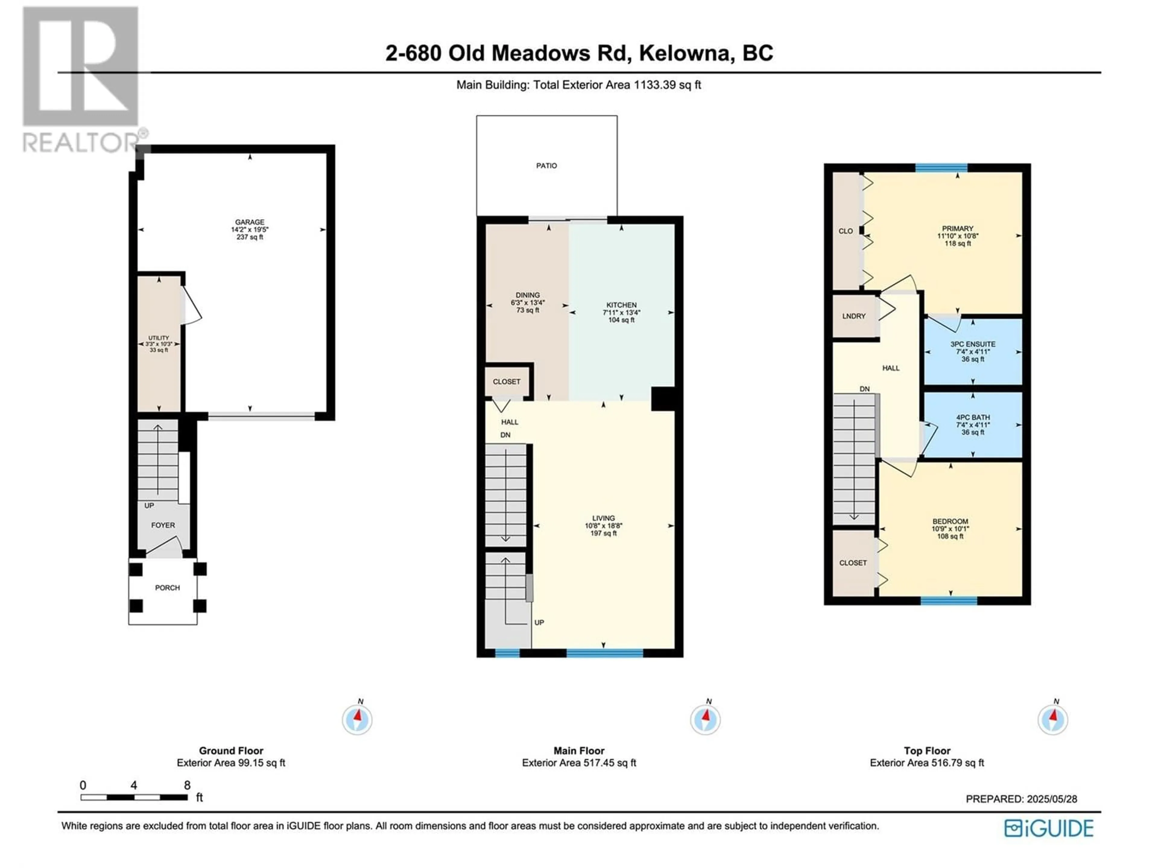 Floor plan for 2 - 680 OLD MEADOWS ROAD, Kelowna British Columbia V1W5L4