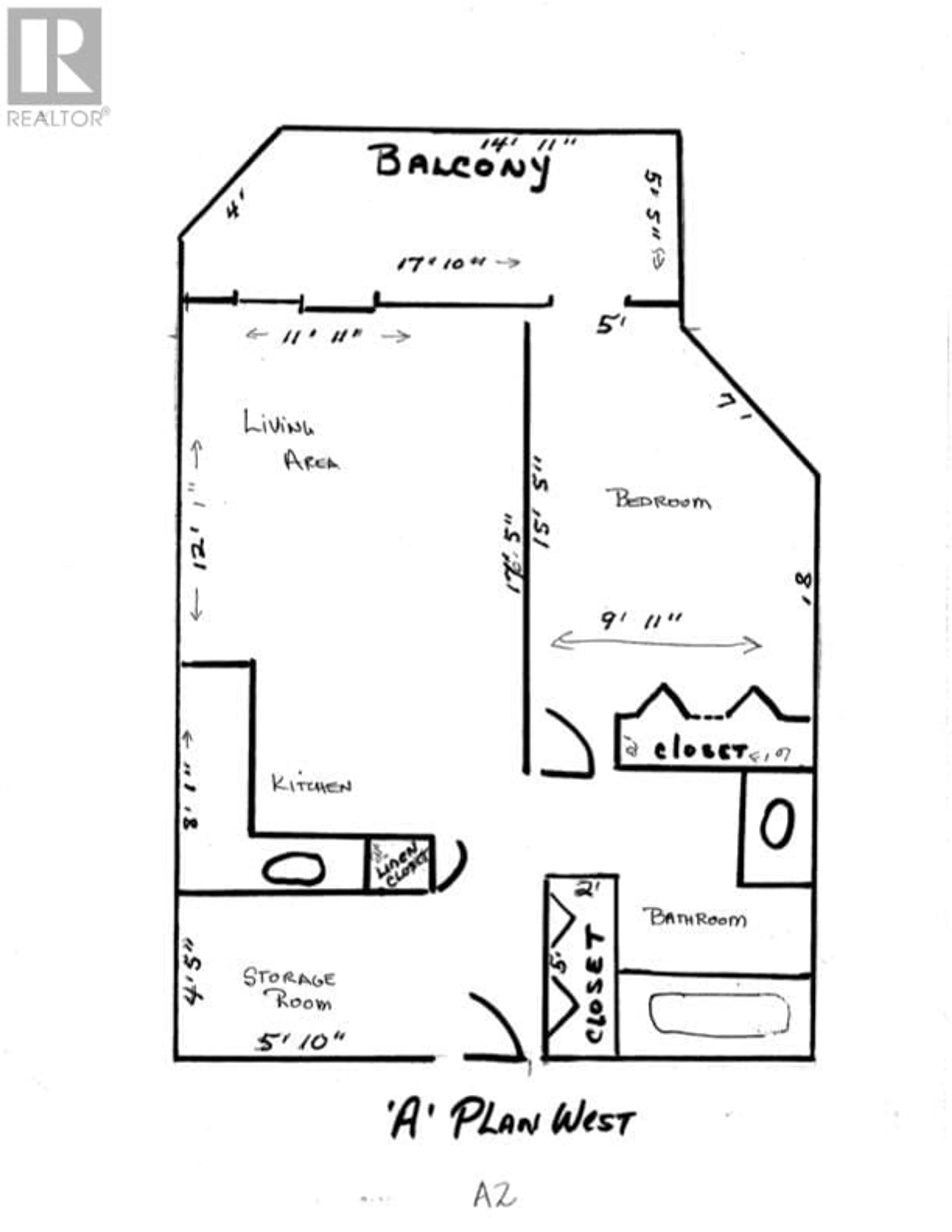 Floor plan for 318 - 3011 GATEBY PLACE, Vernon British Columbia V1T9S4