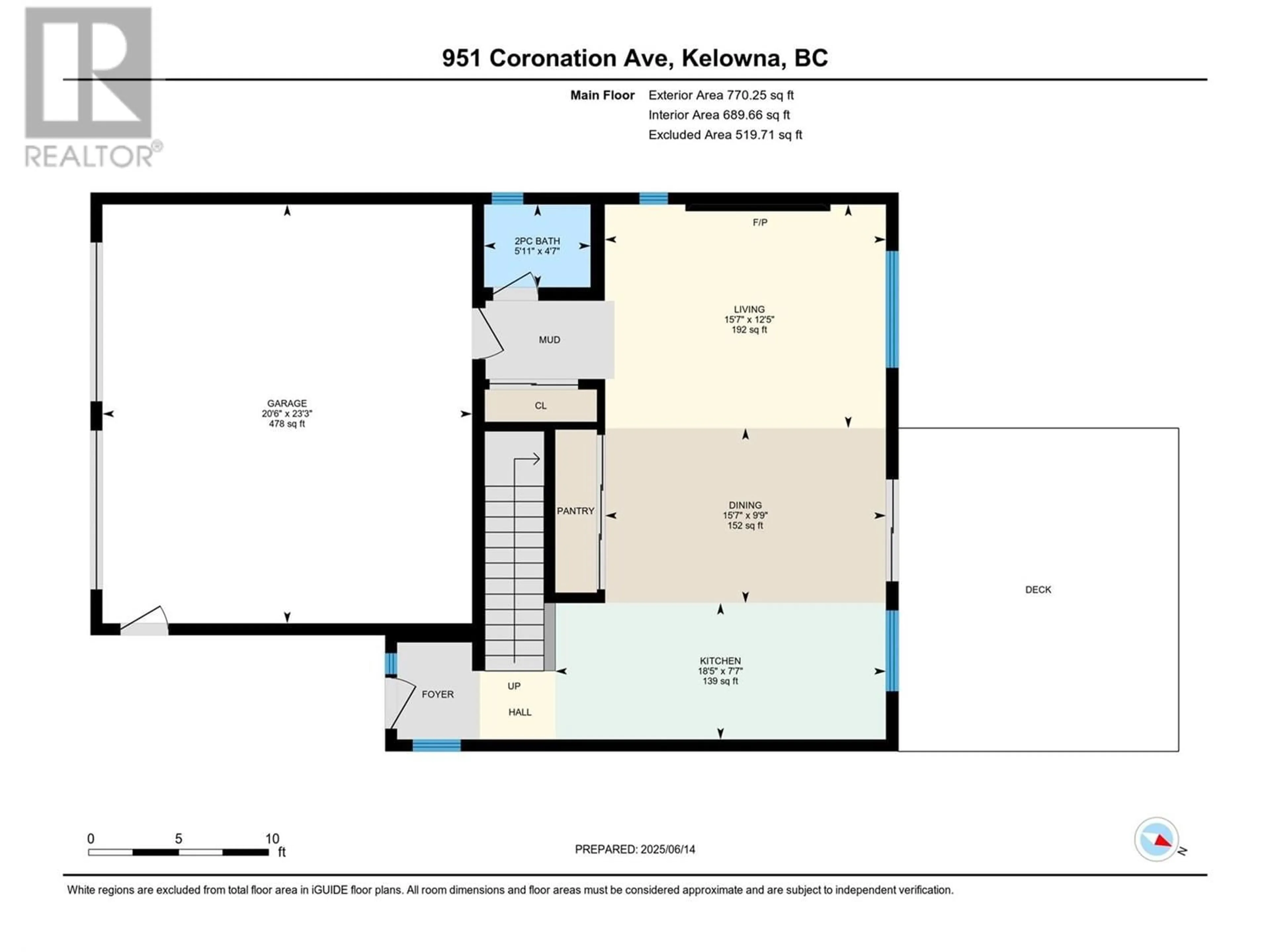 Floor plan for 949 & 951 CORONATION AVENUE, Kelowna British Columbia V1Y7A6