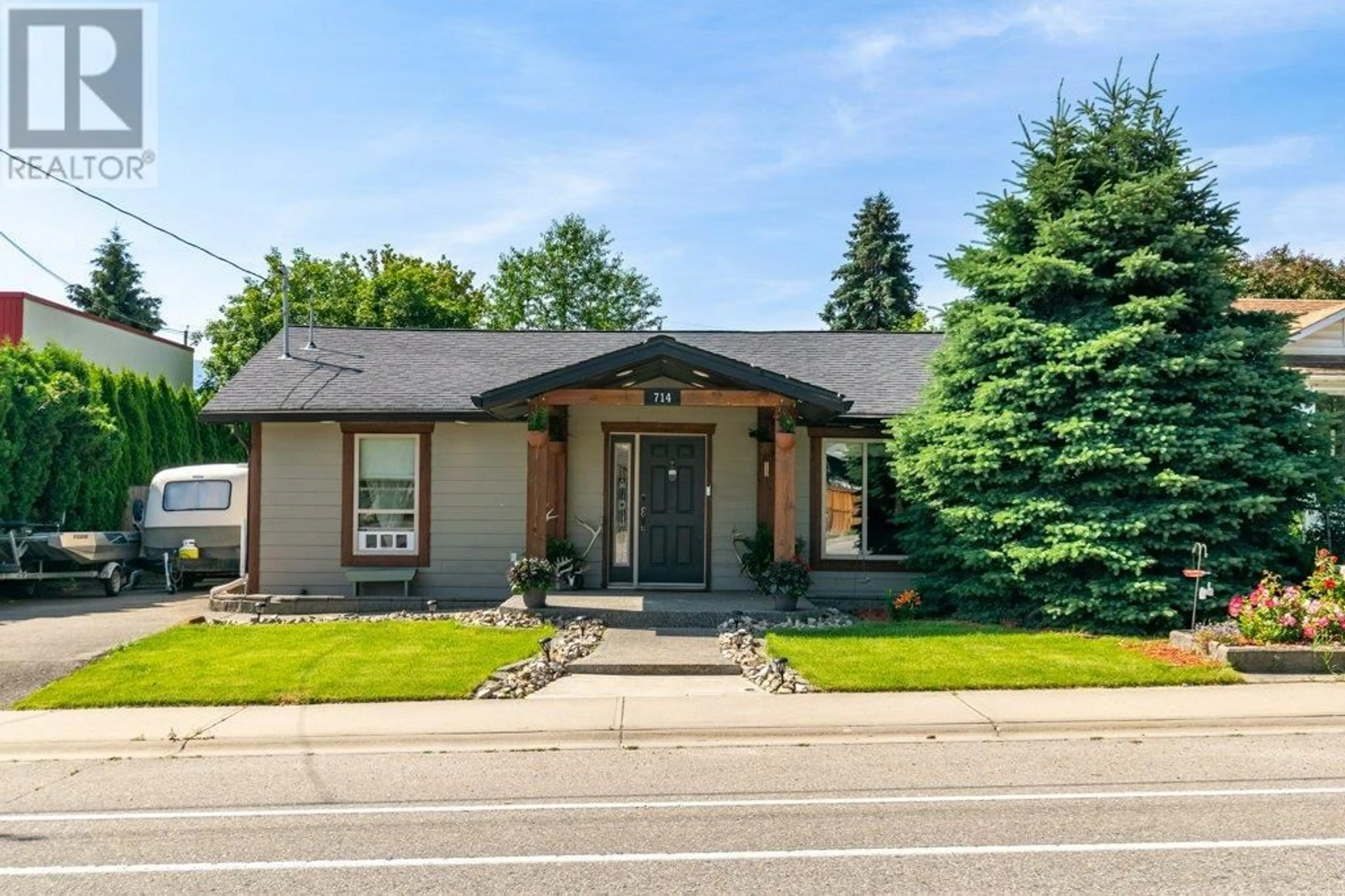 Home with brick exterior material, street for 714 STANLEY AVENUE, Enderby British Columbia V0E1V0