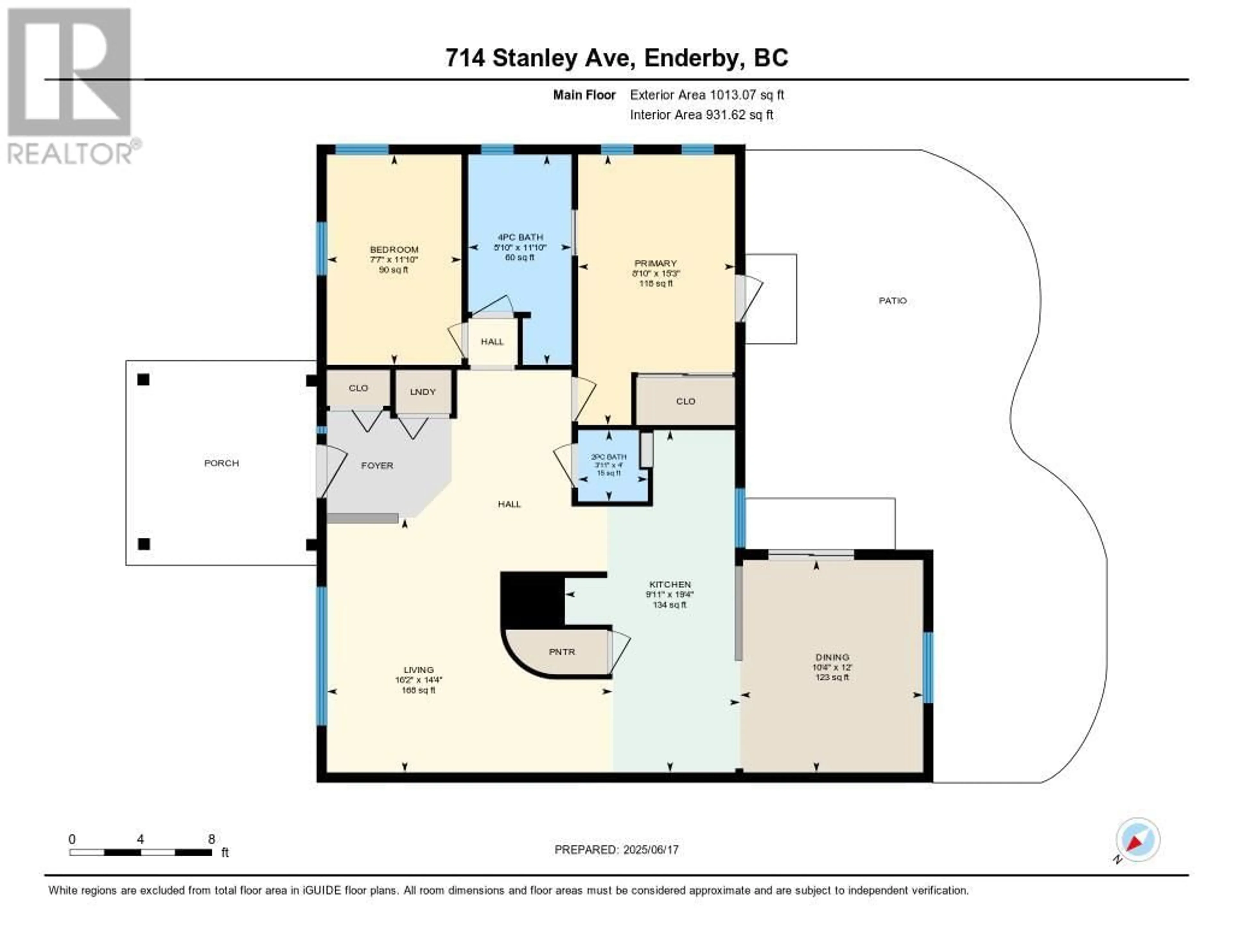 Floor plan for 714 STANLEY AVENUE, Enderby British Columbia V0E1V0