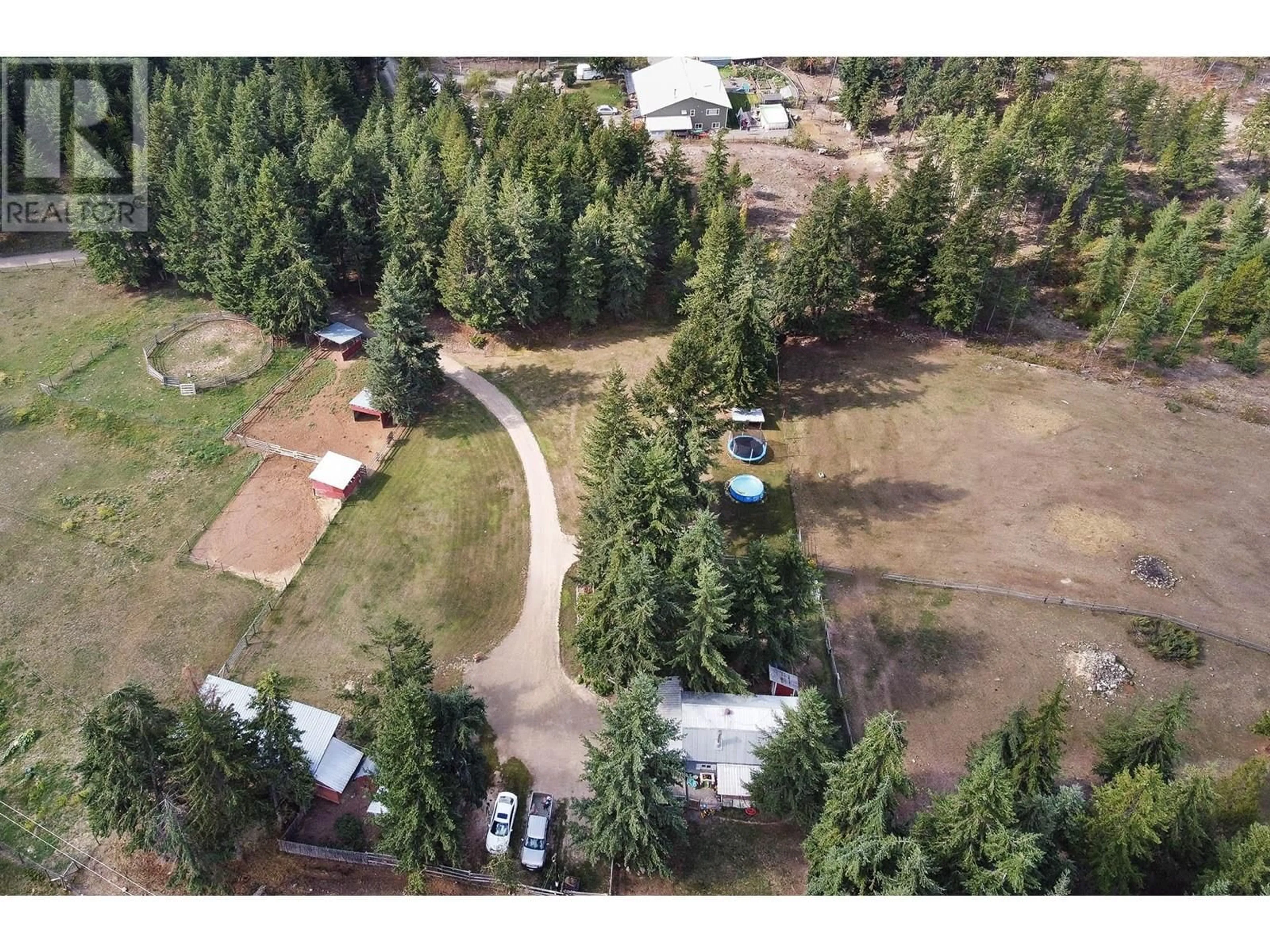 A pic from outside/outdoor area/front of a property/back of a property/a pic from drone, forest/trees view for 1153 VISTA POINT ROAD, Barriere British Columbia V0E1E0