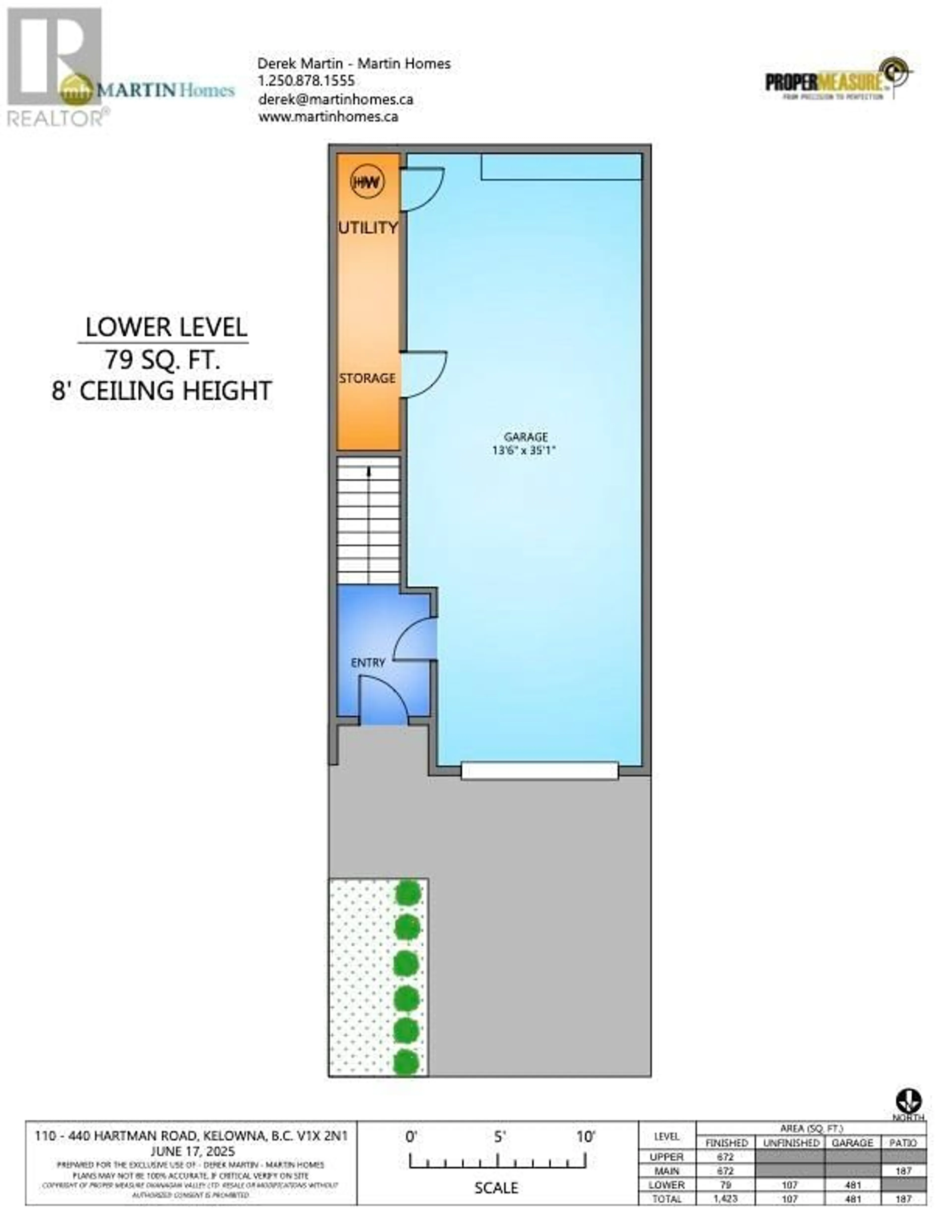 Floor plan for 110 - 440 HARTMAN ROAD, Kelowna British Columbia V1X2N1