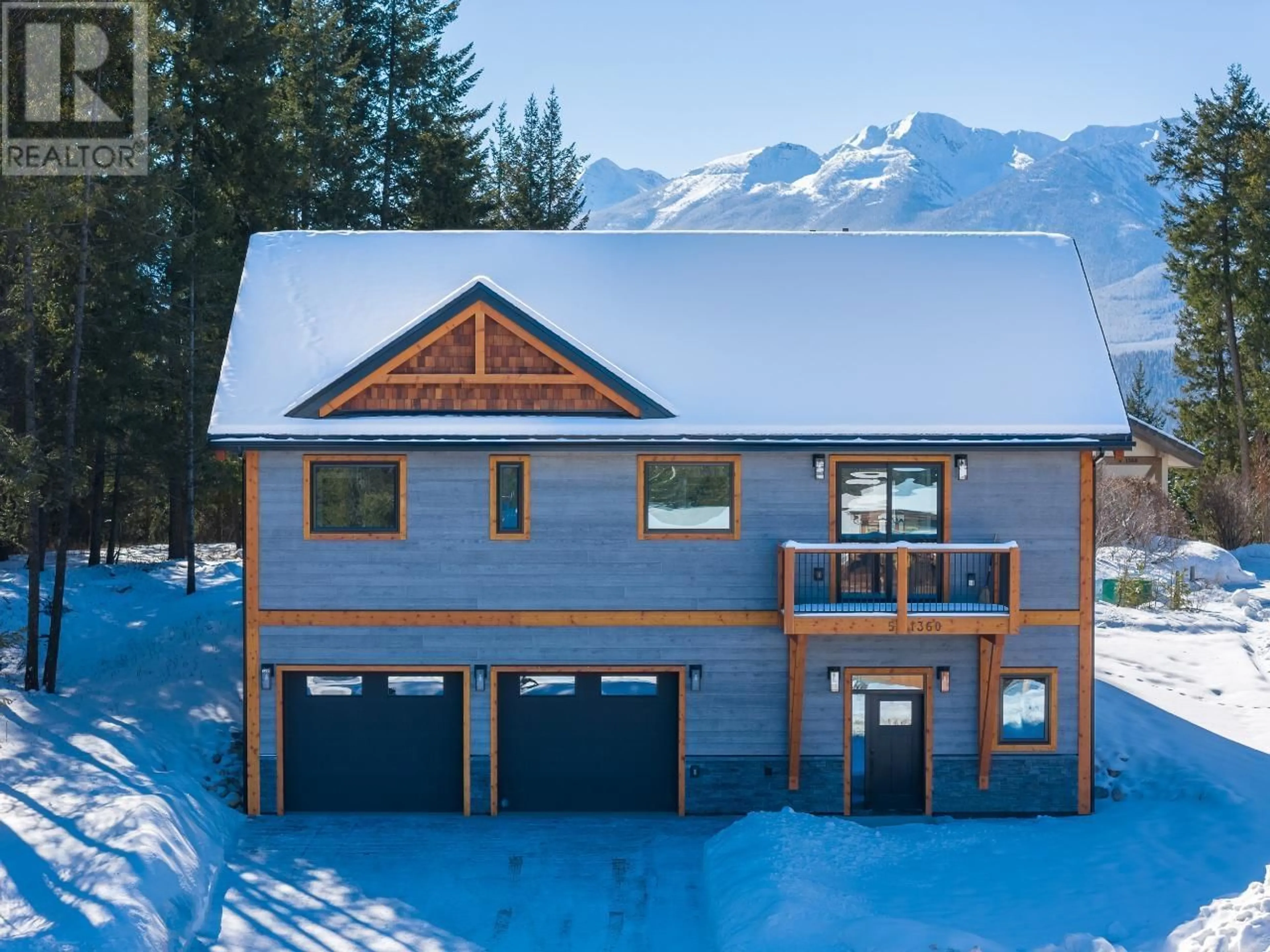 A pic from outside/outdoor area/front of a property/back of a property/a pic from drone, mountain view for 5 - 1360 PINE DRIVE, Golden British Columbia V0A1H1