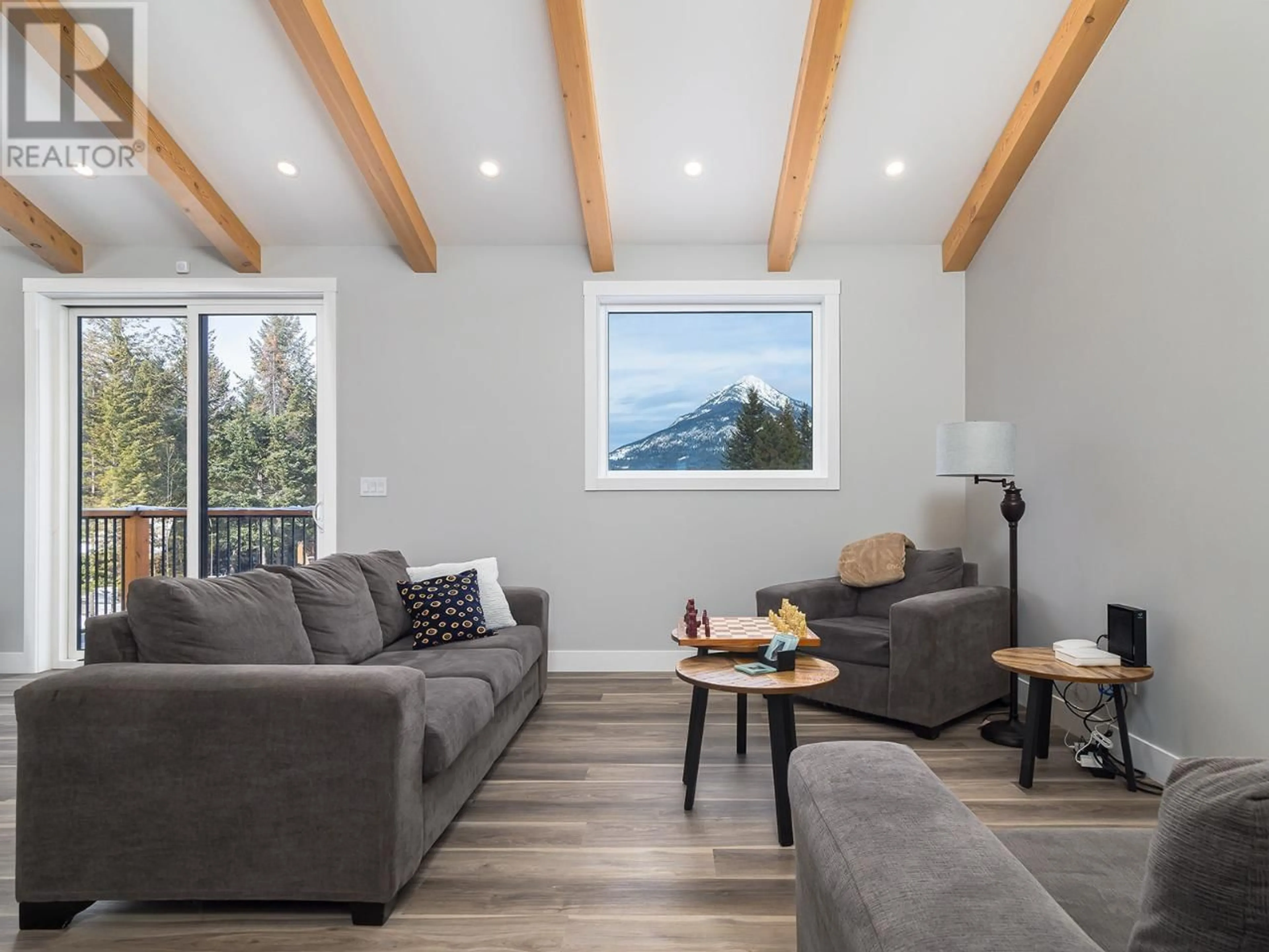 Living room with furniture, wood/laminate floor for 5 - 1360 PINE DRIVE, Golden British Columbia V0A1H1