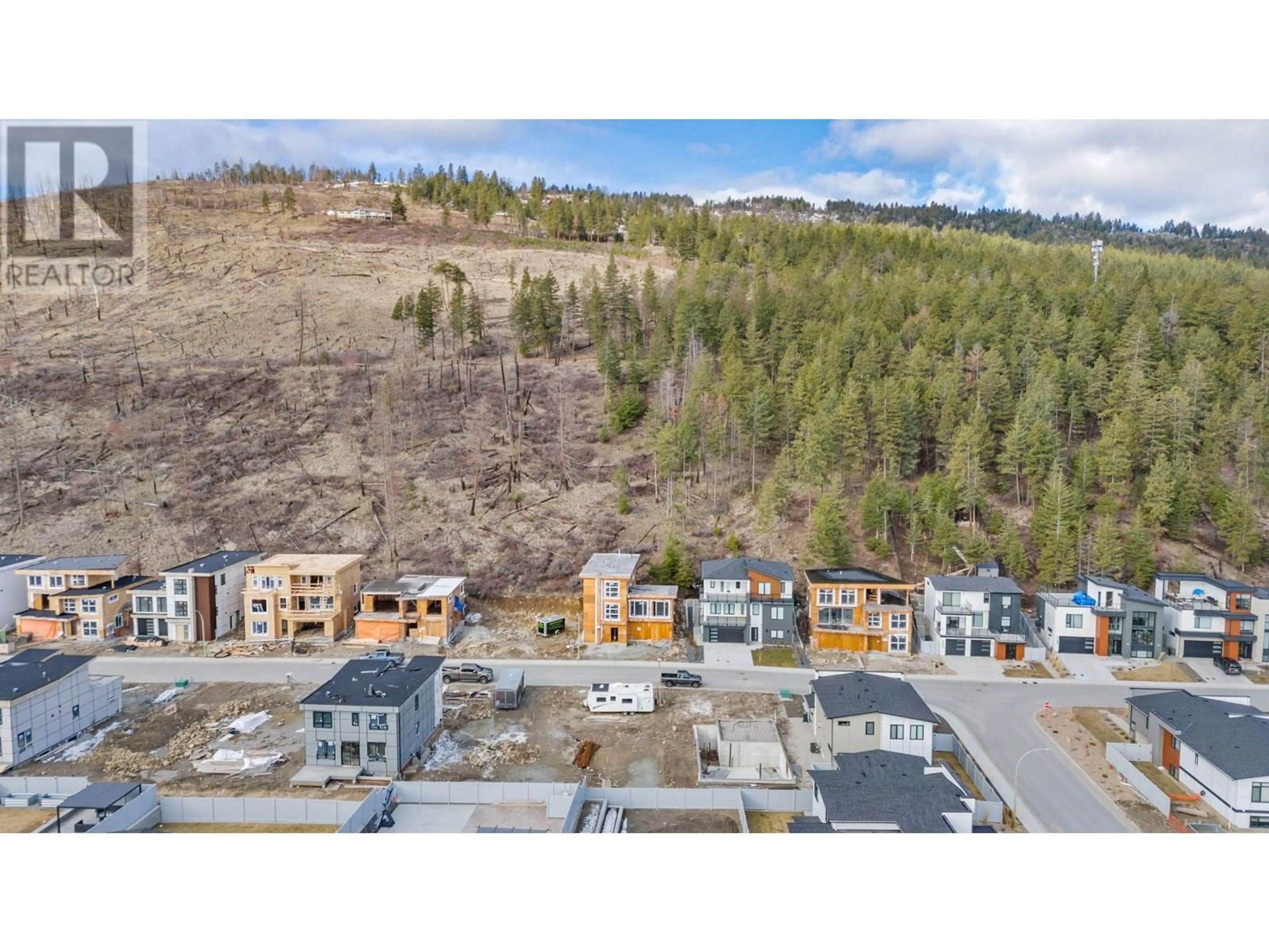 A pic from outside/outdoor area/front of a property/back of a property/a pic from drone, mountain view for 3742 ASTORIA DRIVE, West Kelowna British Columbia V4T0B1