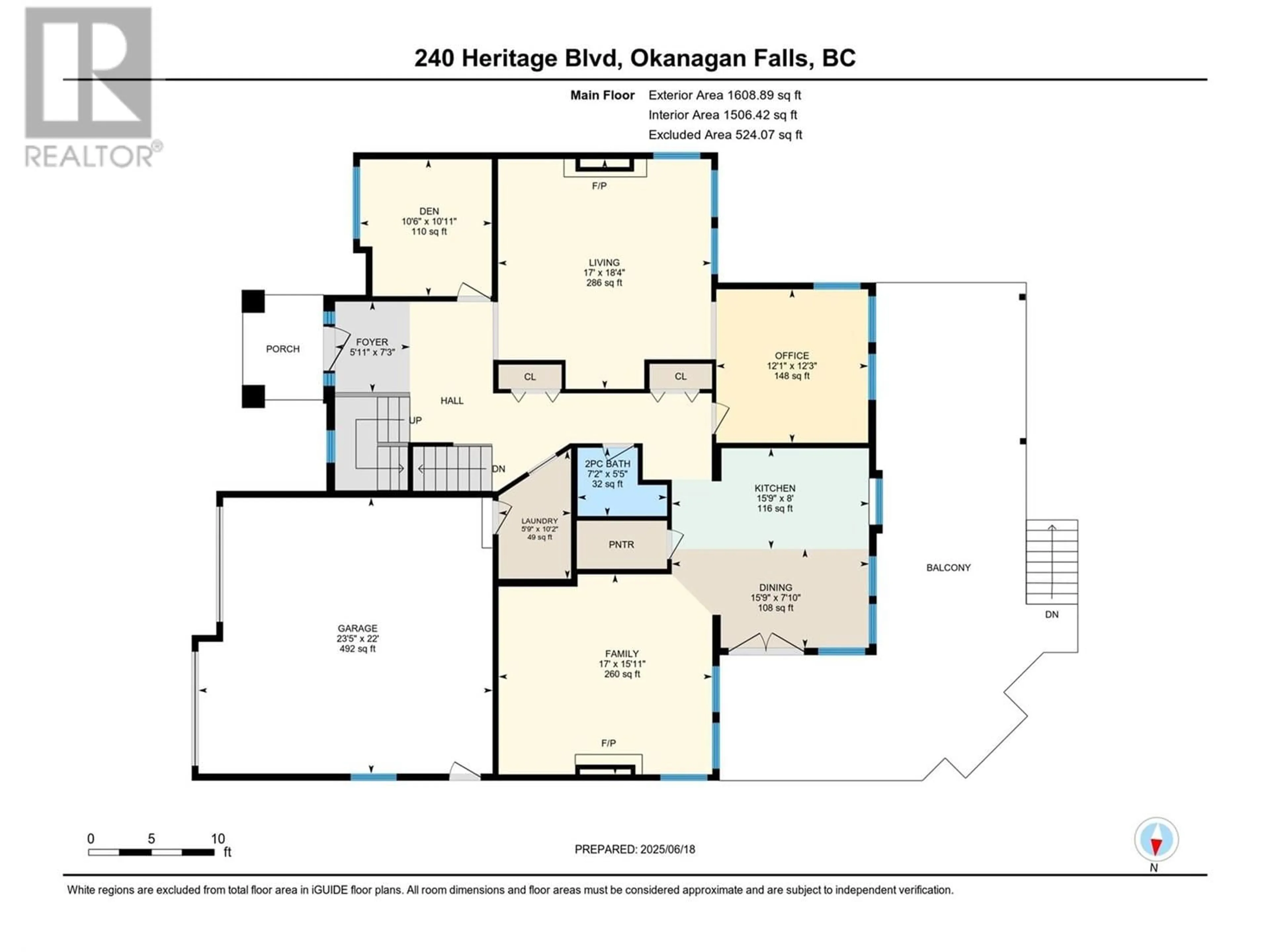 Floor plan for 240 HERITAGE BOULEVARD, Okanagan Falls British Columbia V0H1R3