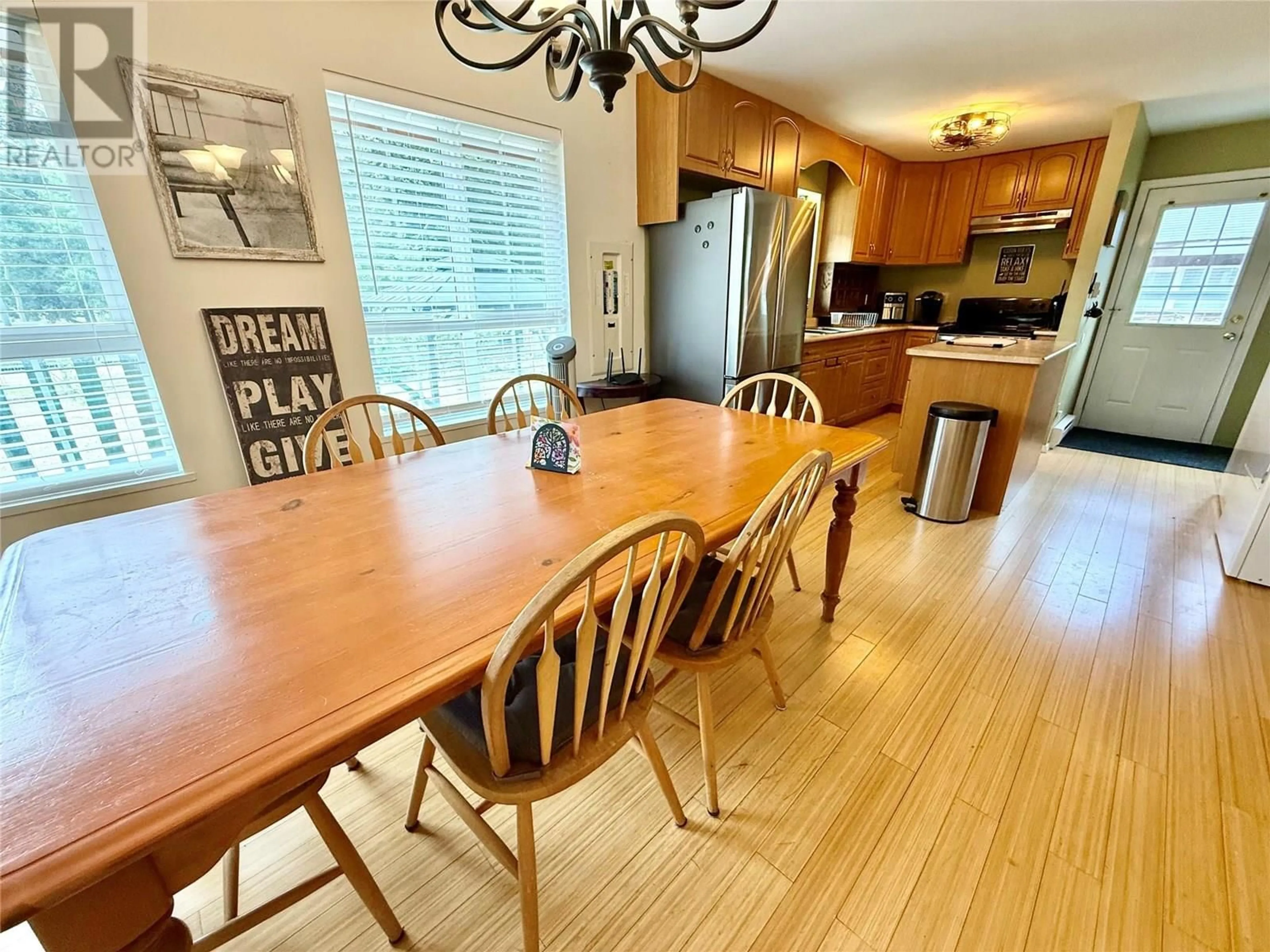 Dining room, wood/laminate floor for 101 MISSEZULA LAKE ROAD, Princeton British Columbia V0X1W0