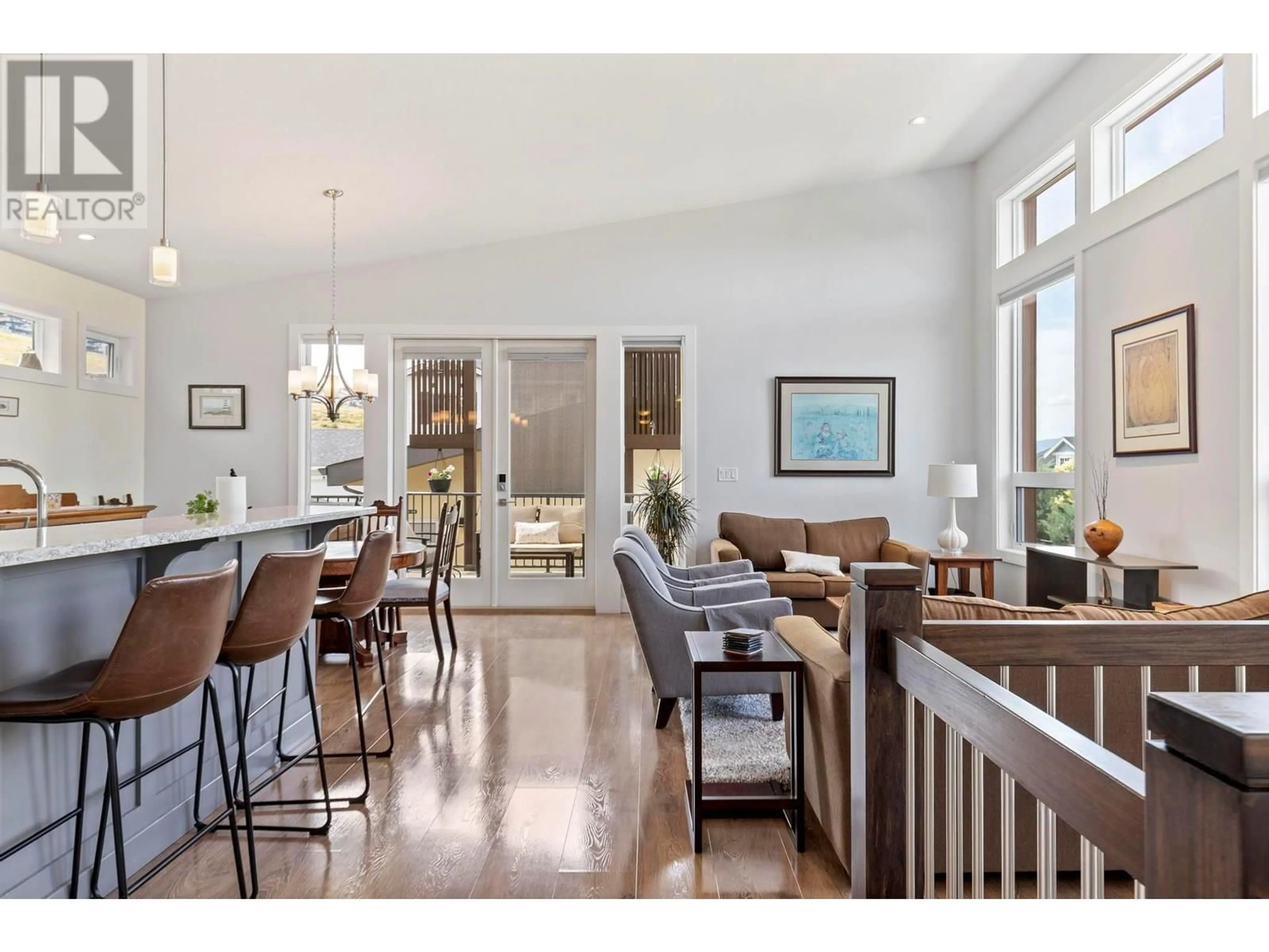 Open concept kitchen, wood/laminate floor for 1325 STEELE ROAD, Kelowna British Columbia V1W5L8