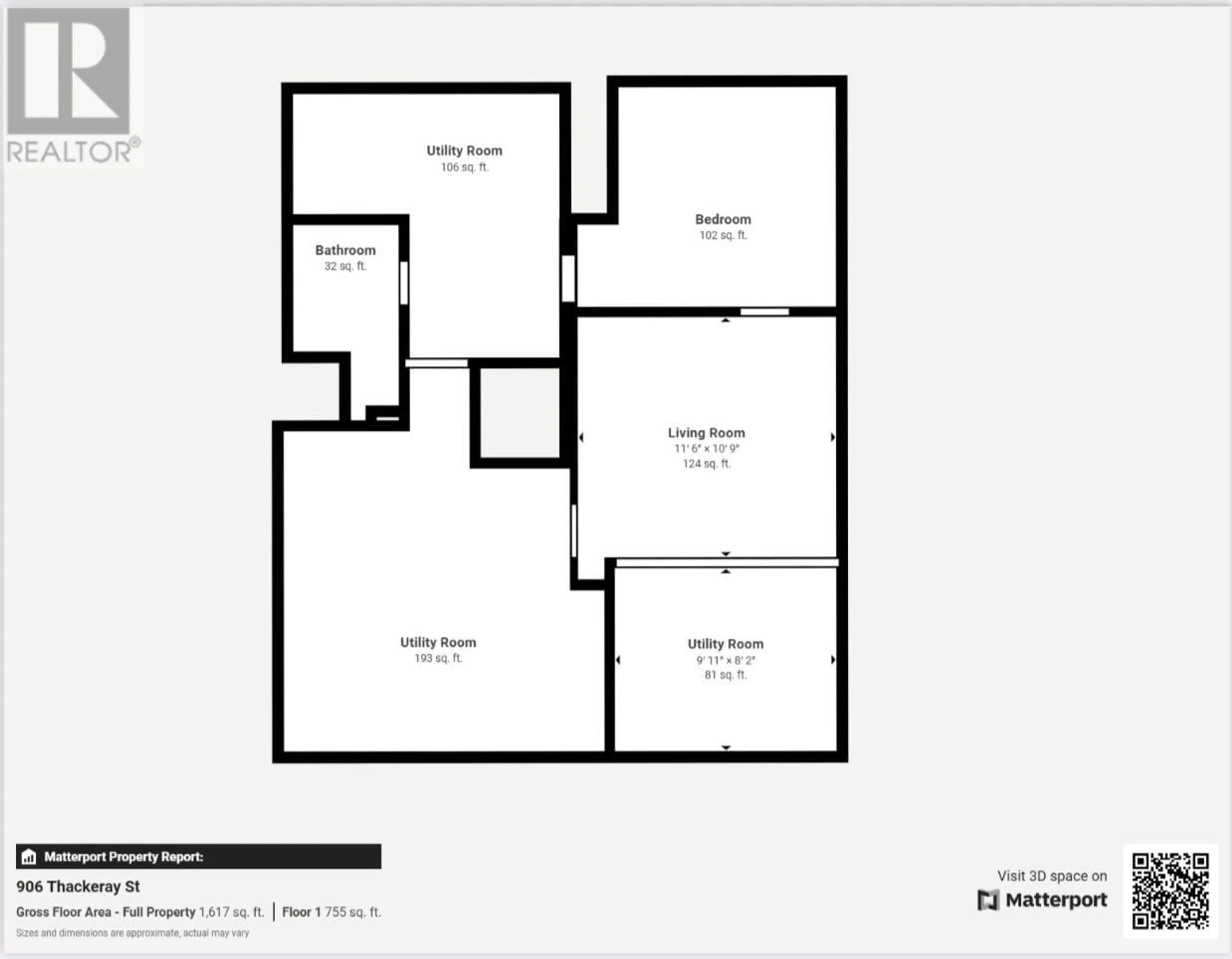 Floor plan for 906 THACKERAY STREET, Trail British Columbia V1R2C2