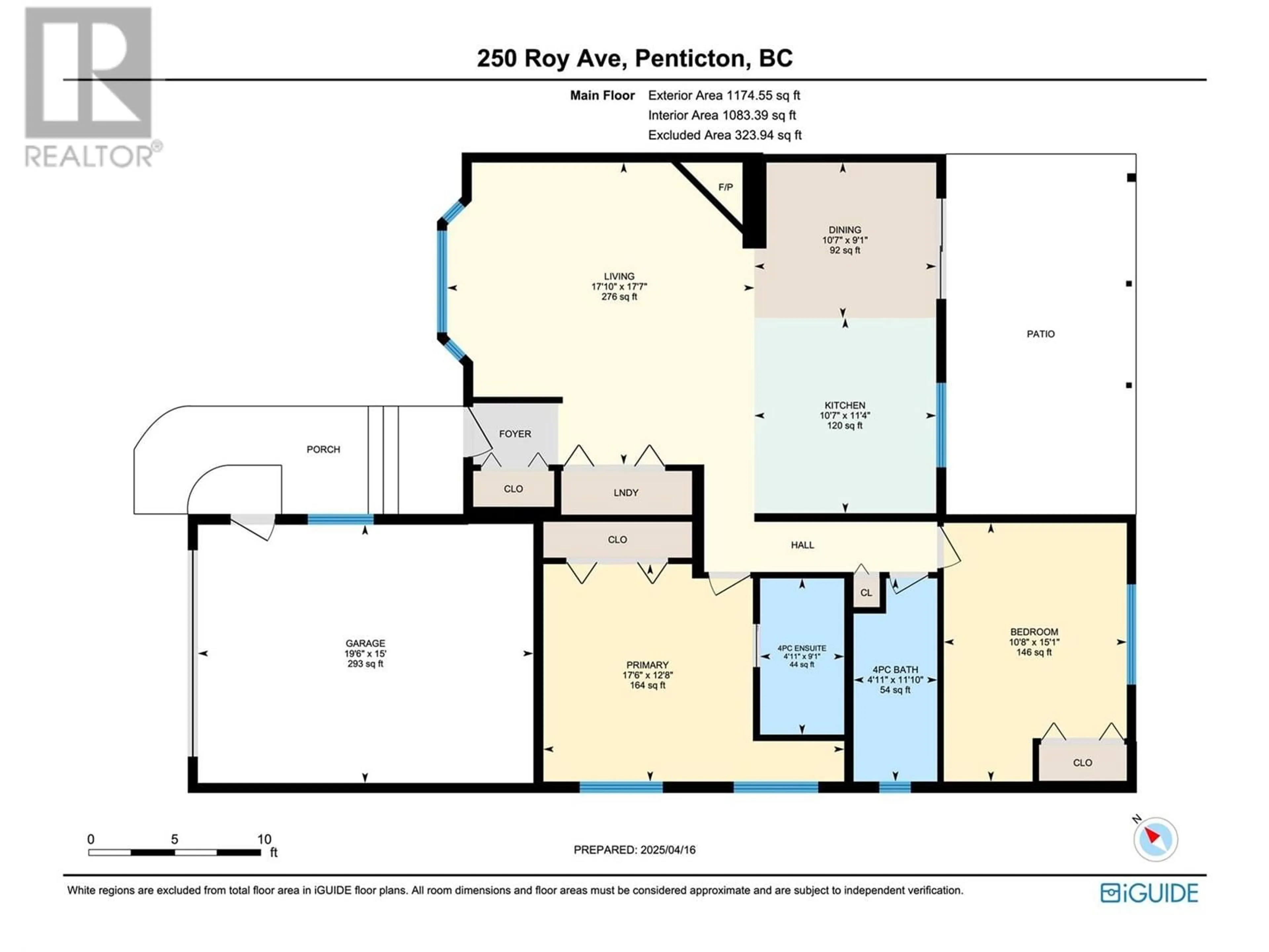 Floor plan for 250 ROY AVENUE, Penticton British Columbia V2A7X8
