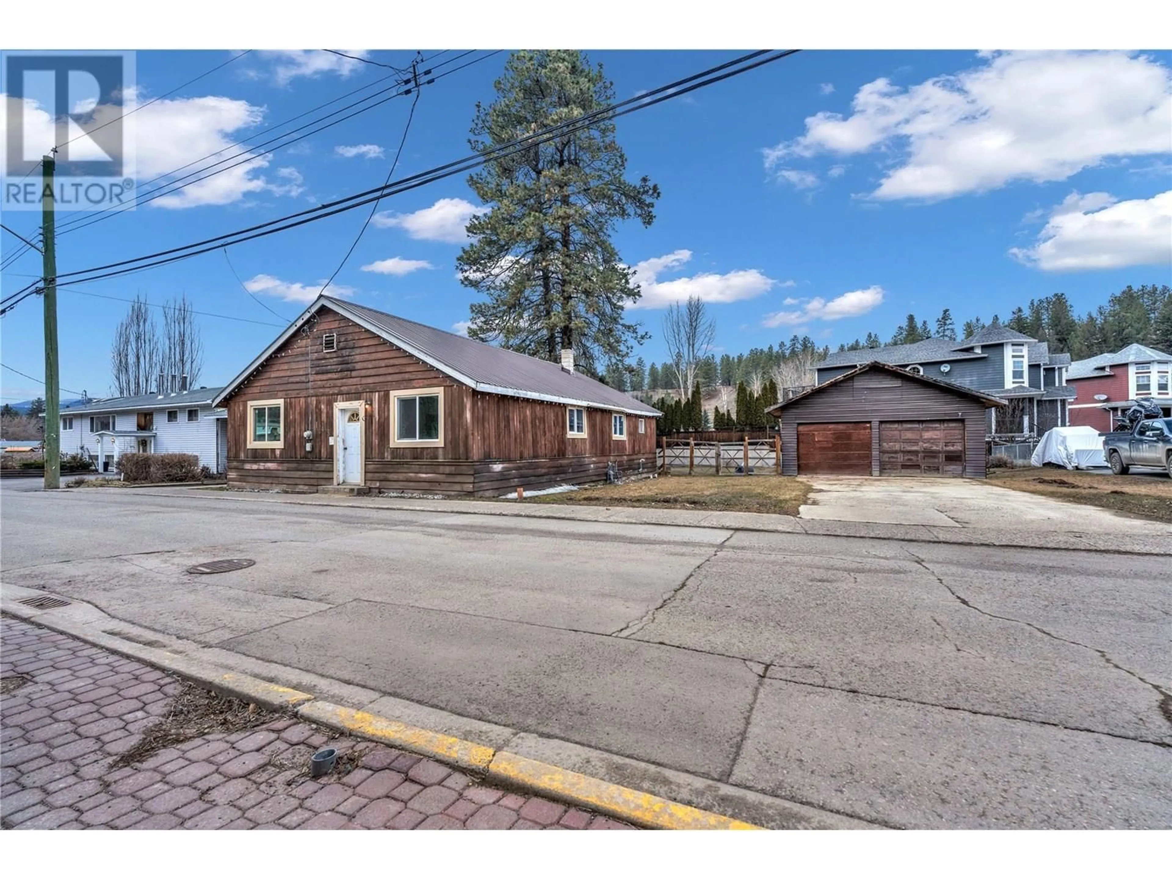 A pic from outside/outdoor area/front of a property/back of a property/a pic from drone, street for 139/143 ANGELA AVENUE, Princeton British Columbia V0X1W0