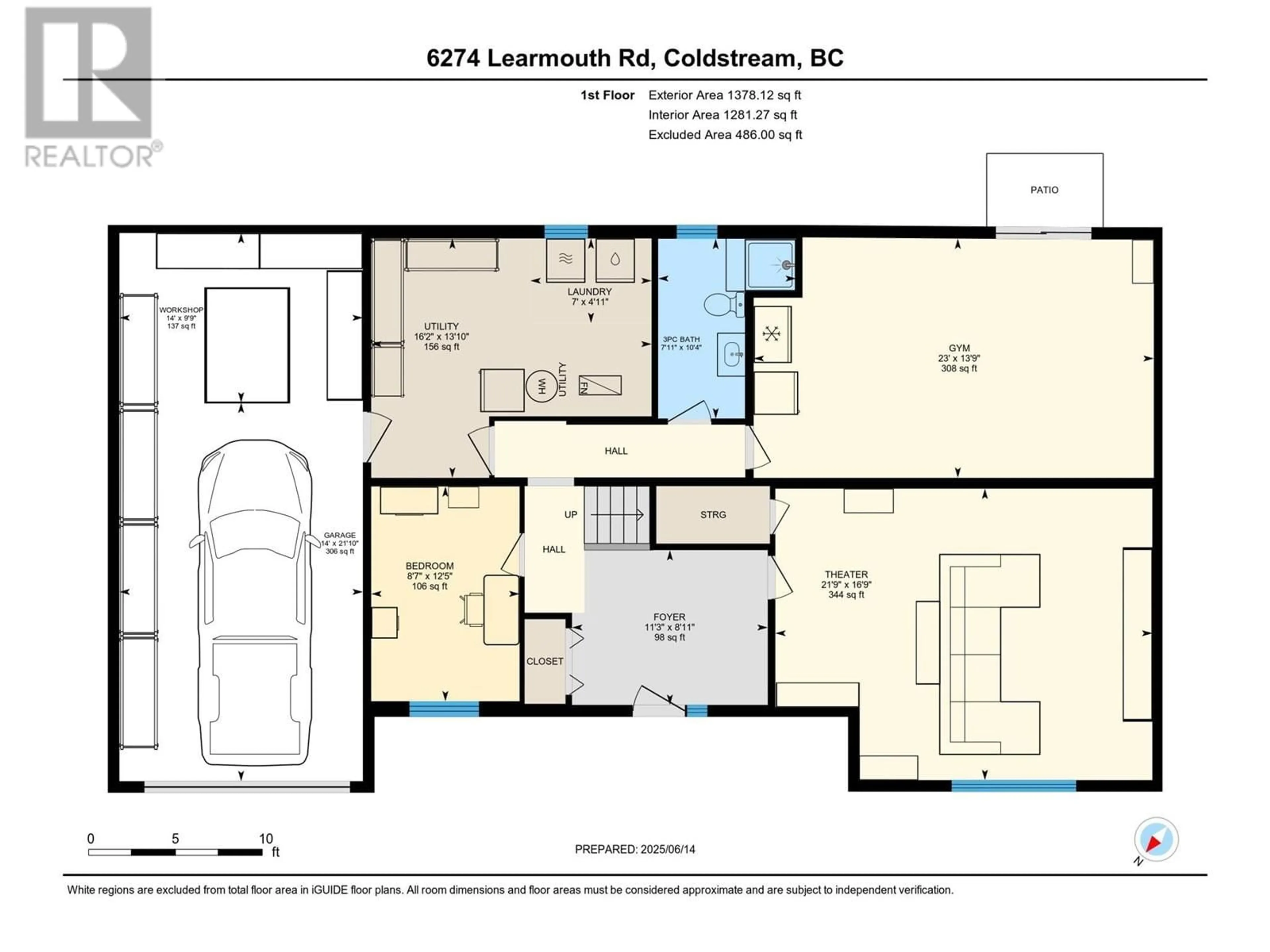 Floor plan for 6274 LEARMOUTH ROAD, Coldstream British Columbia V1B3G1