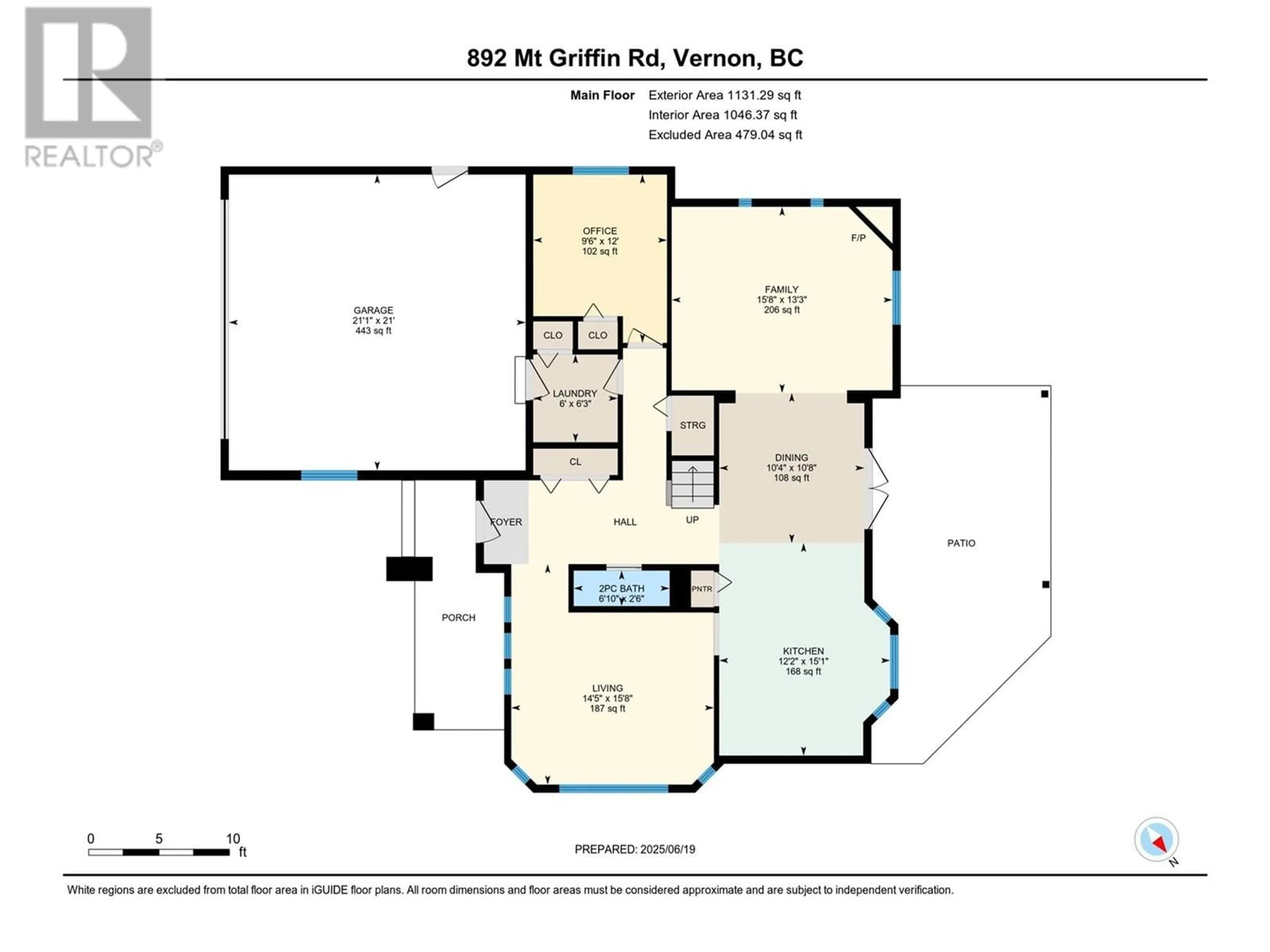 Floor plan for 892 MT GRIFFIN PLACE, Vernon British Columbia V1B3V5