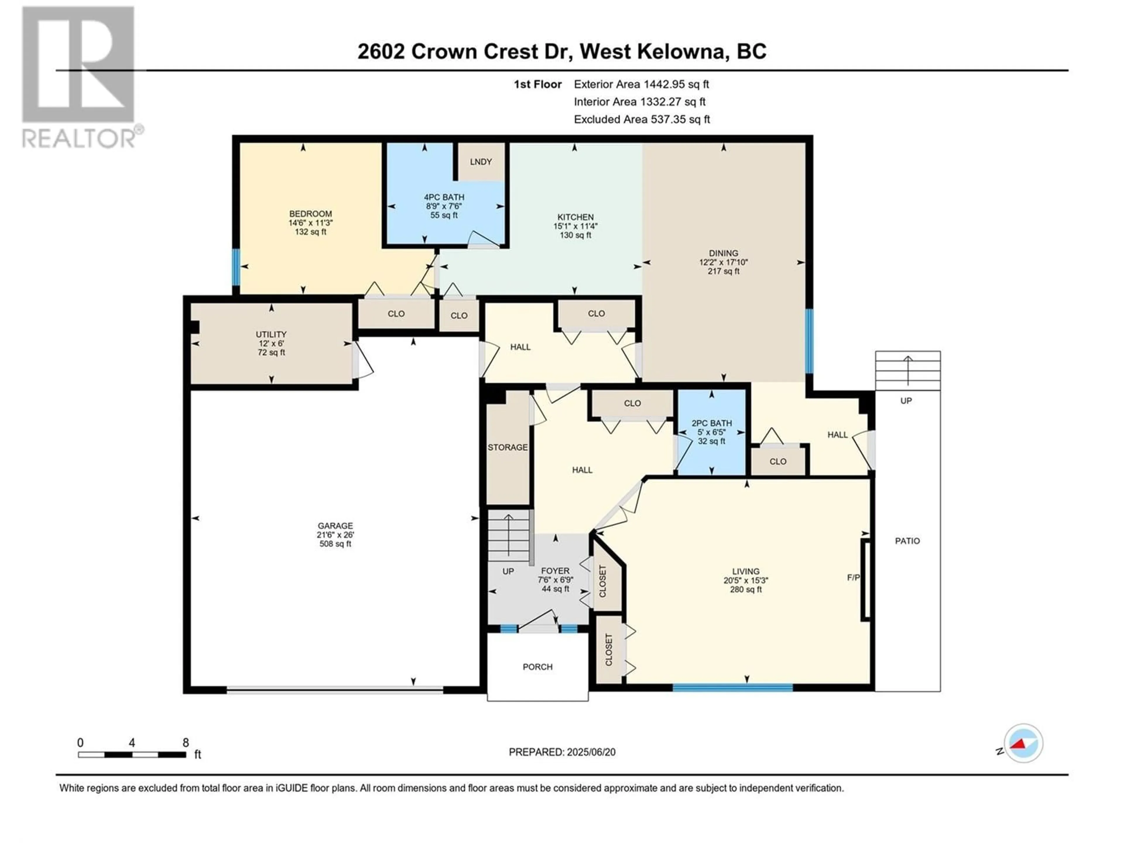 Floor plan for 2602 CROWN CREST DRIVE, West Kelowna British Columbia V4T3N3
