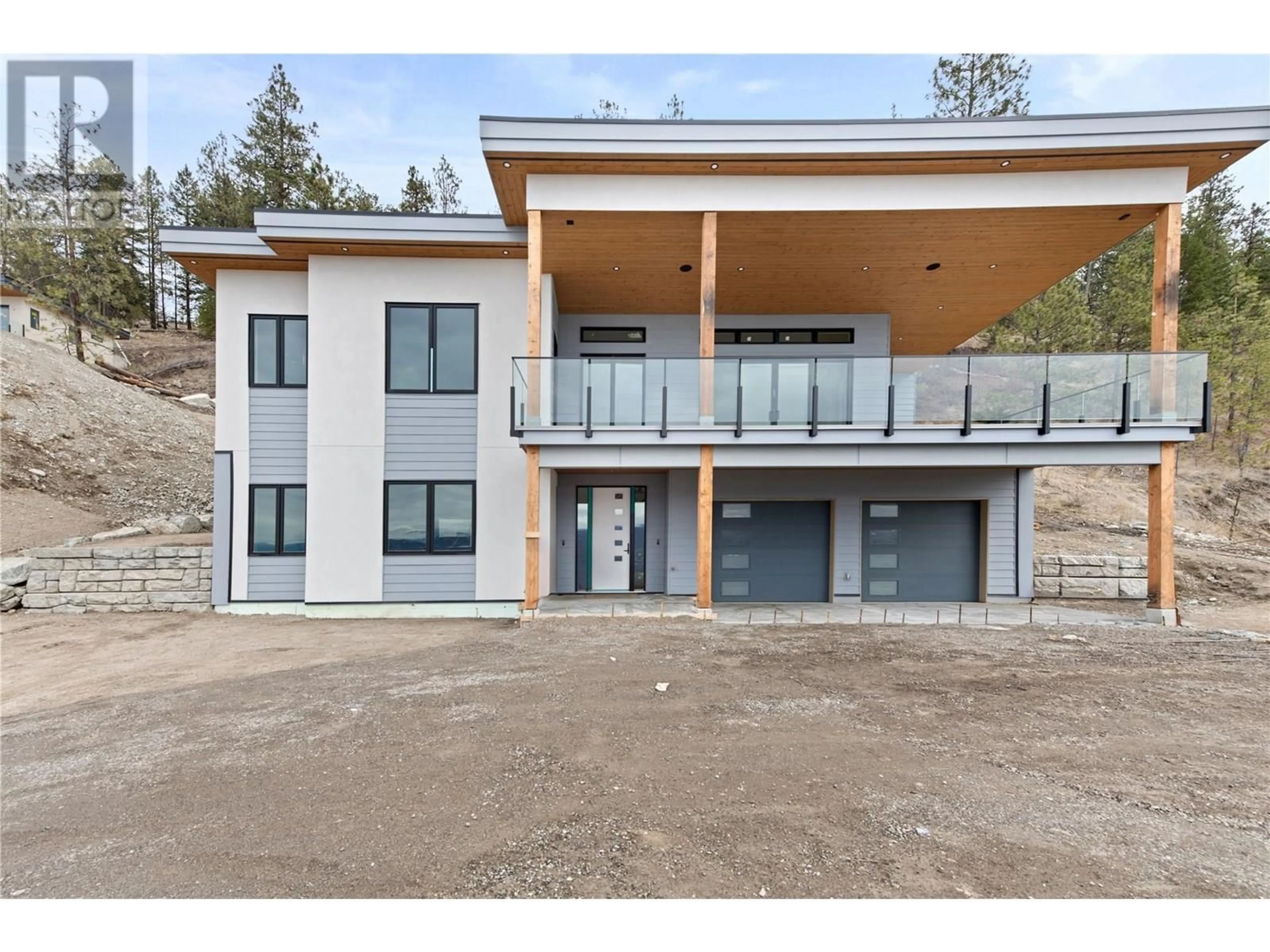 A pic from outside/outdoor area/front of a property/back of a property/a pic from drone, building for 2840 OUTLOOK WAY, Naramata British Columbia V0H1N1