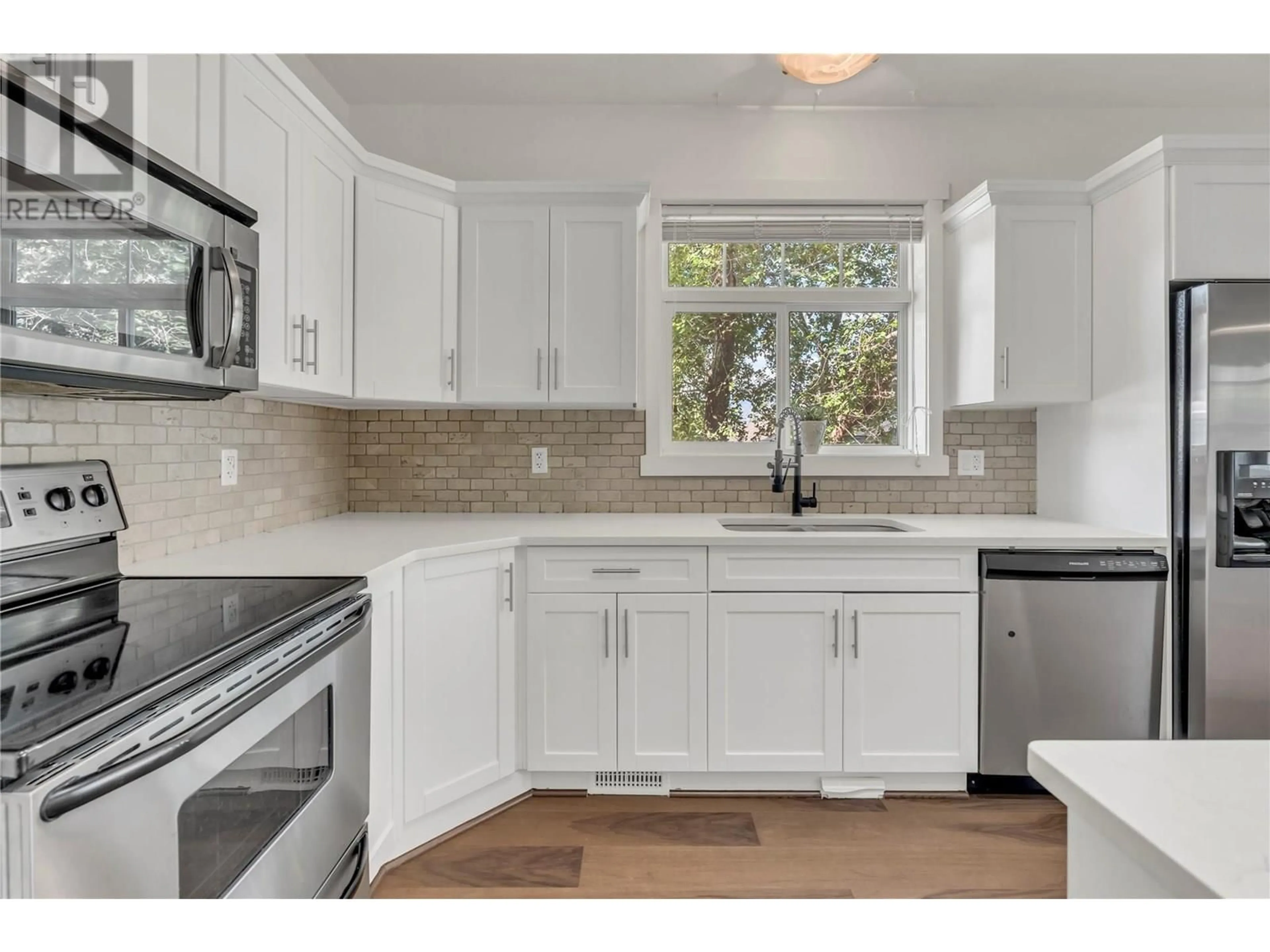 Open concept kitchen, ceramic/tile floor for 153 - 1675 PENTICTON AVENUE, Penticton British Columbia V2A2N3