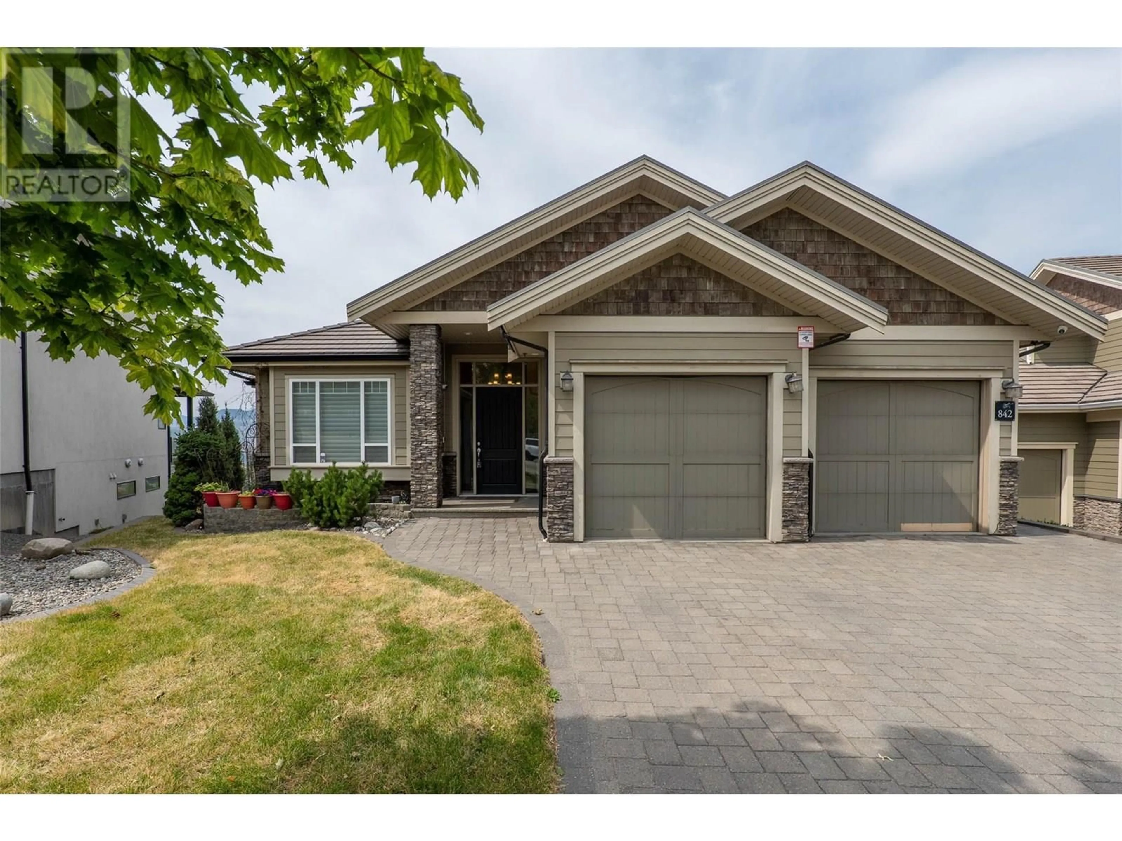 Home with brick exterior material, street for 842 GUERIN CREEK WAY, Kamloops British Columbia V2C0A6