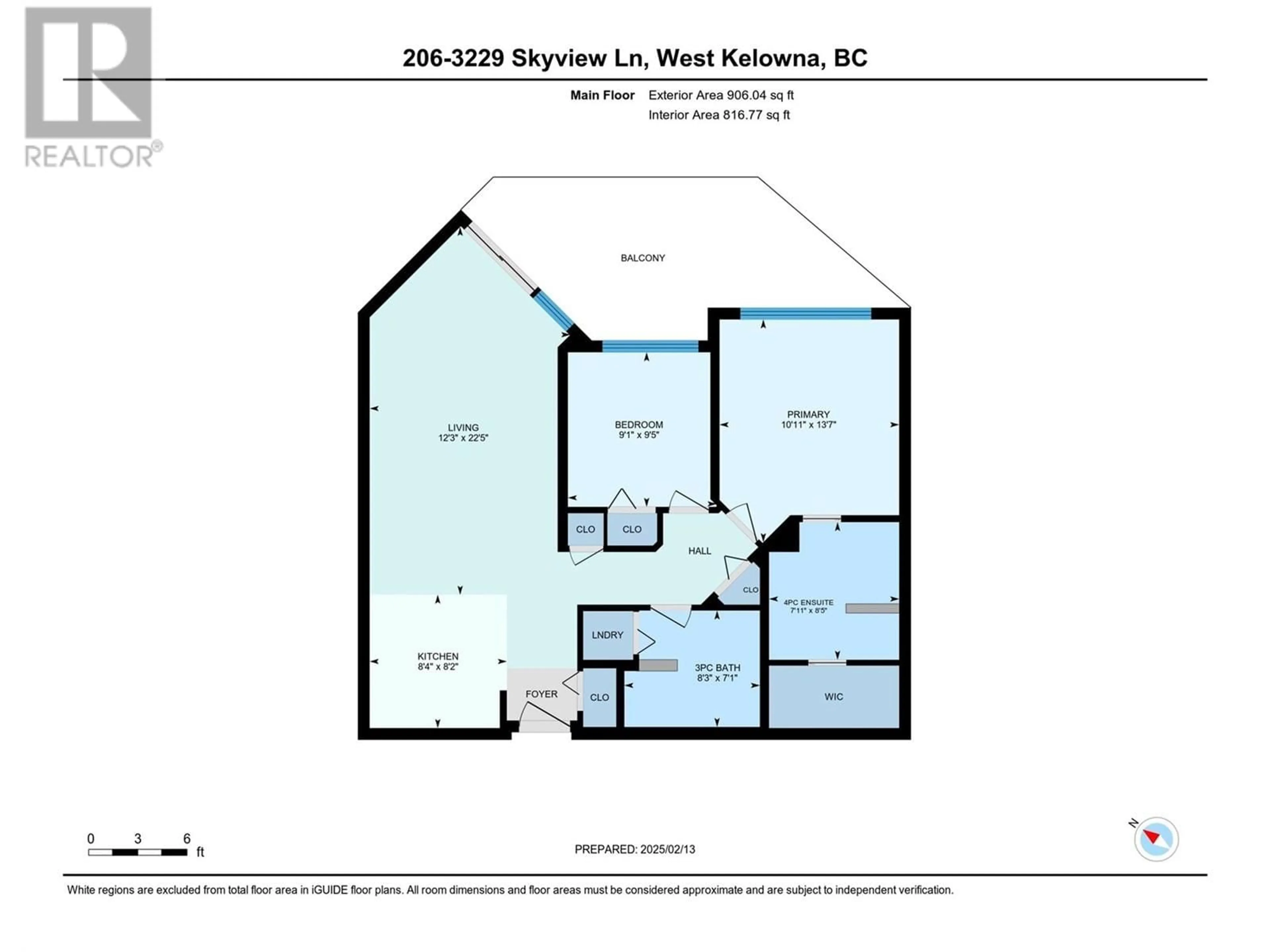 Floor plan for 206 - 3229 SKYVIEW LANE, West Kelowna British Columbia V4T3J4