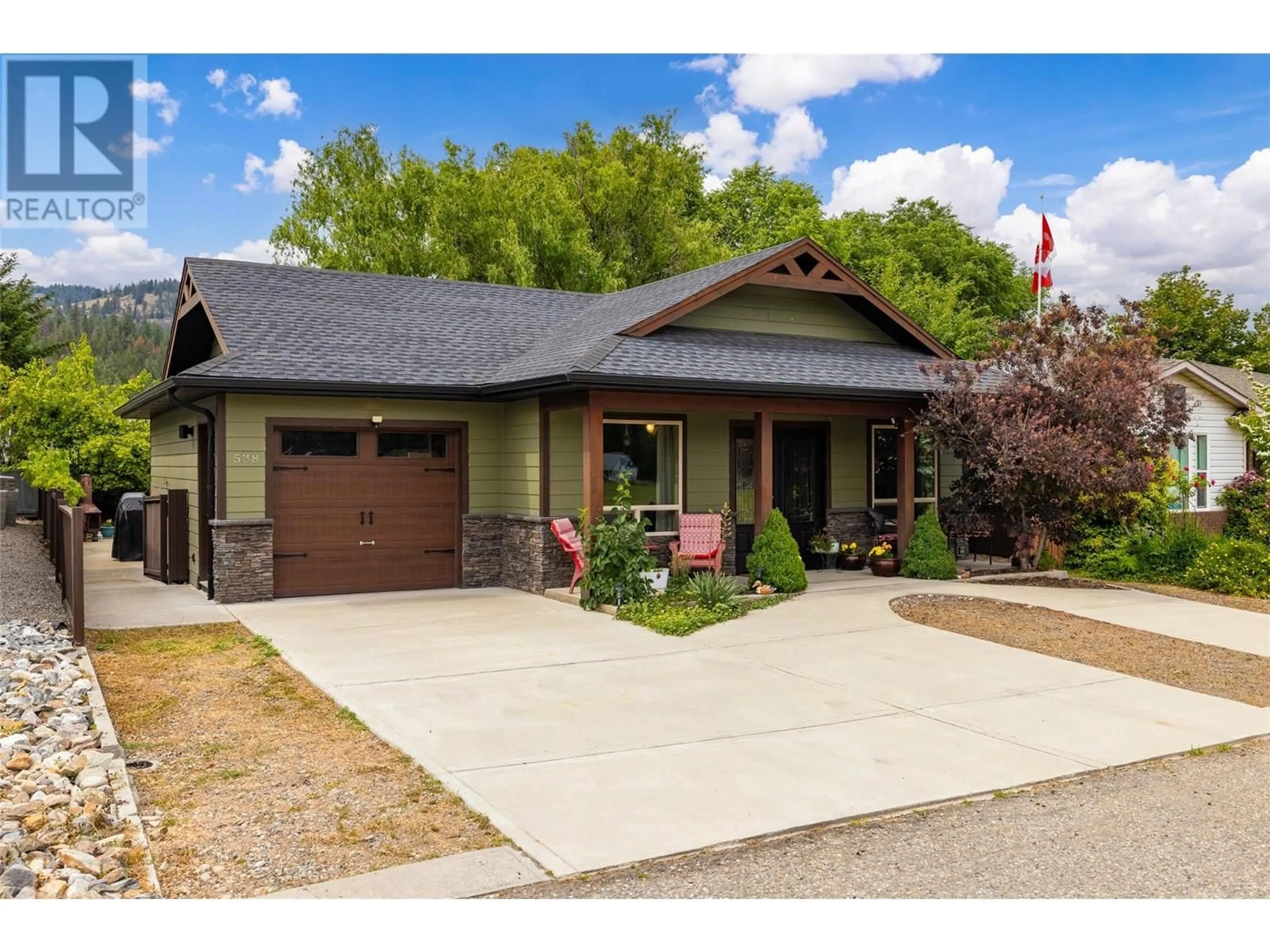 Home with brick exterior material, street for 538 LOON AVENUE, Vernon British Columbia V1H2A1