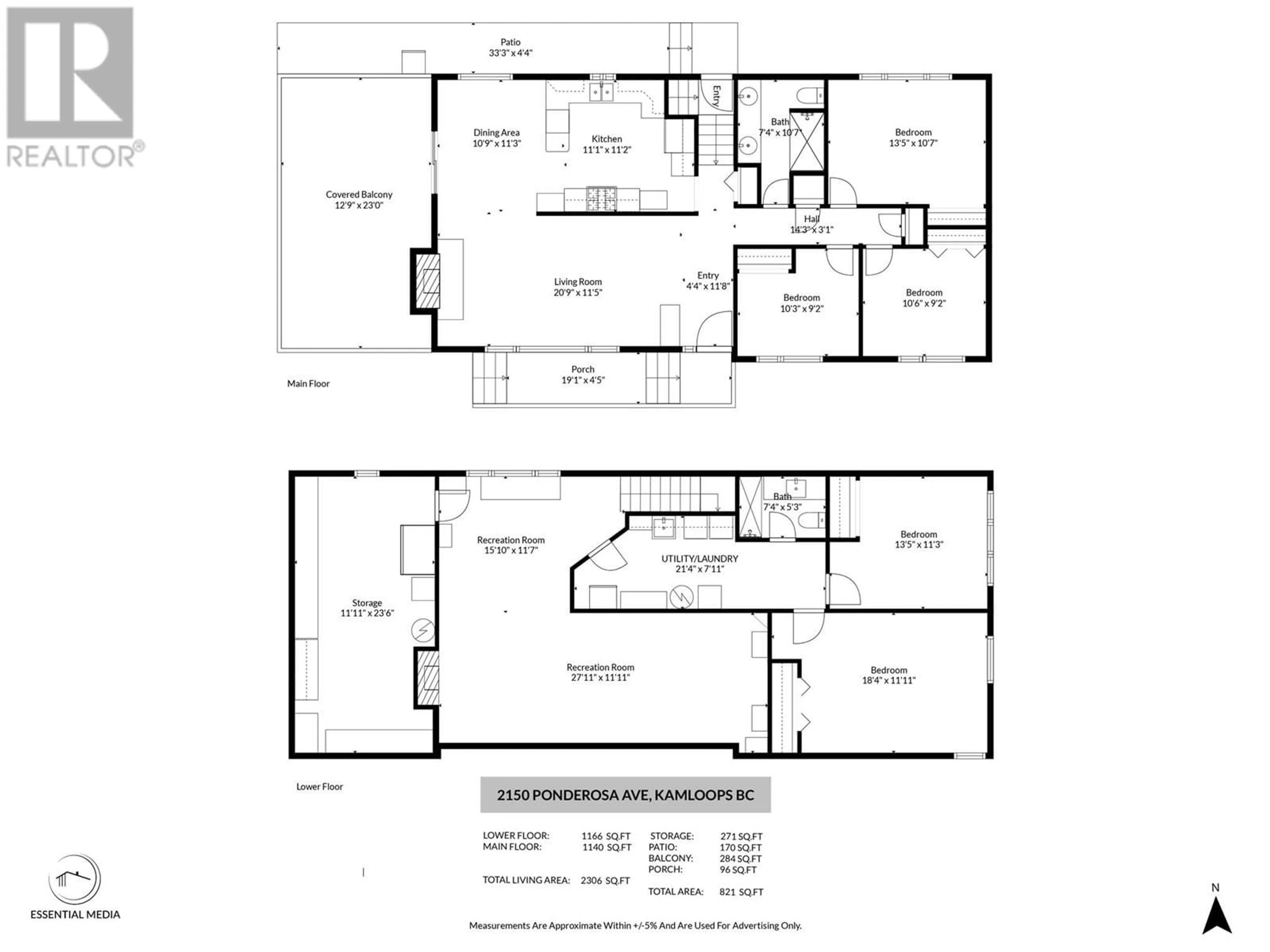 Floor plan for 2150 PONDEROSA AVENUE, Kamloops British Columbia v2b4v9