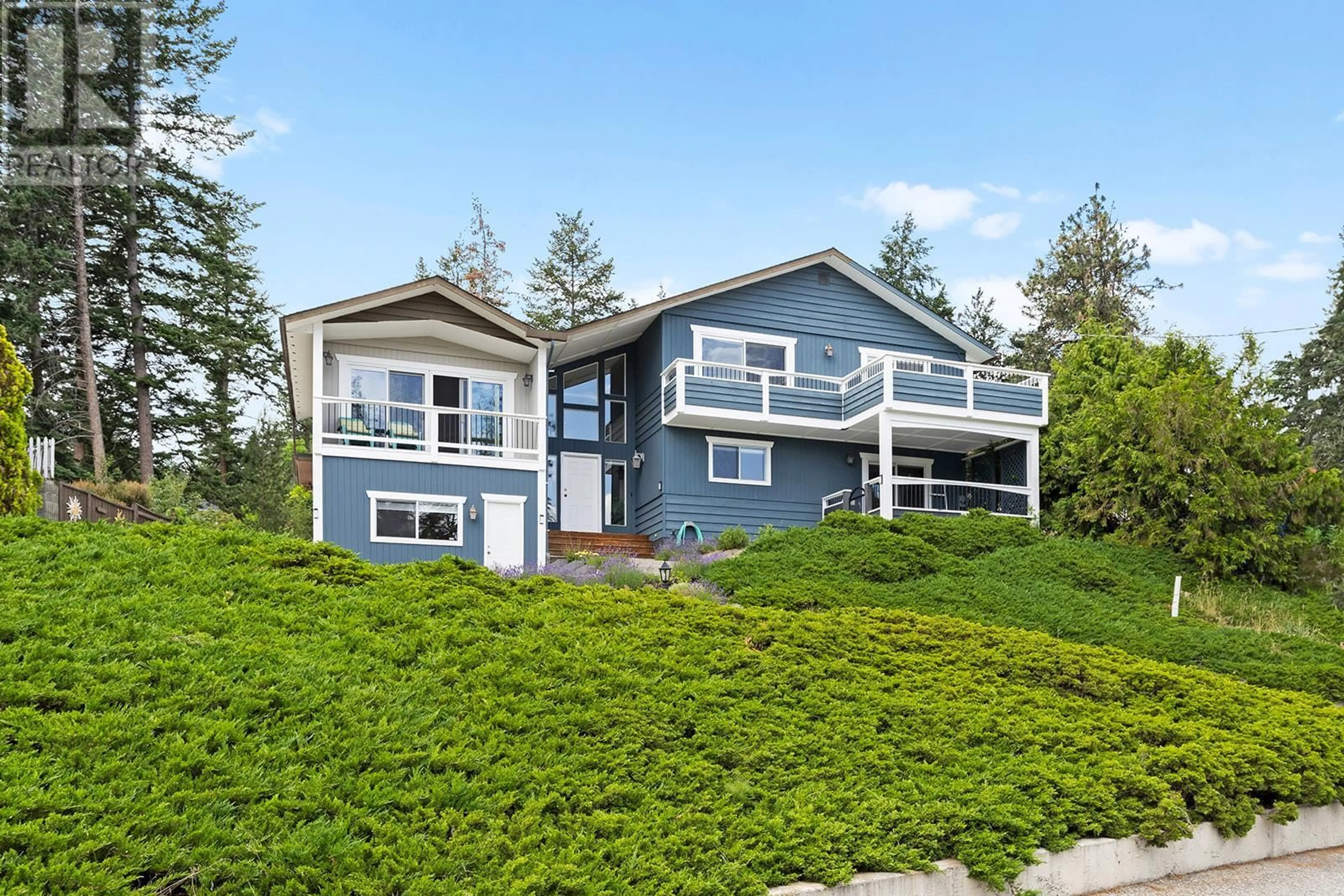 Home with vinyl exterior material, water/lake/river/ocean view for 3488 MCIVER ROAD, West Kelowna British Columbia V4T1H8
