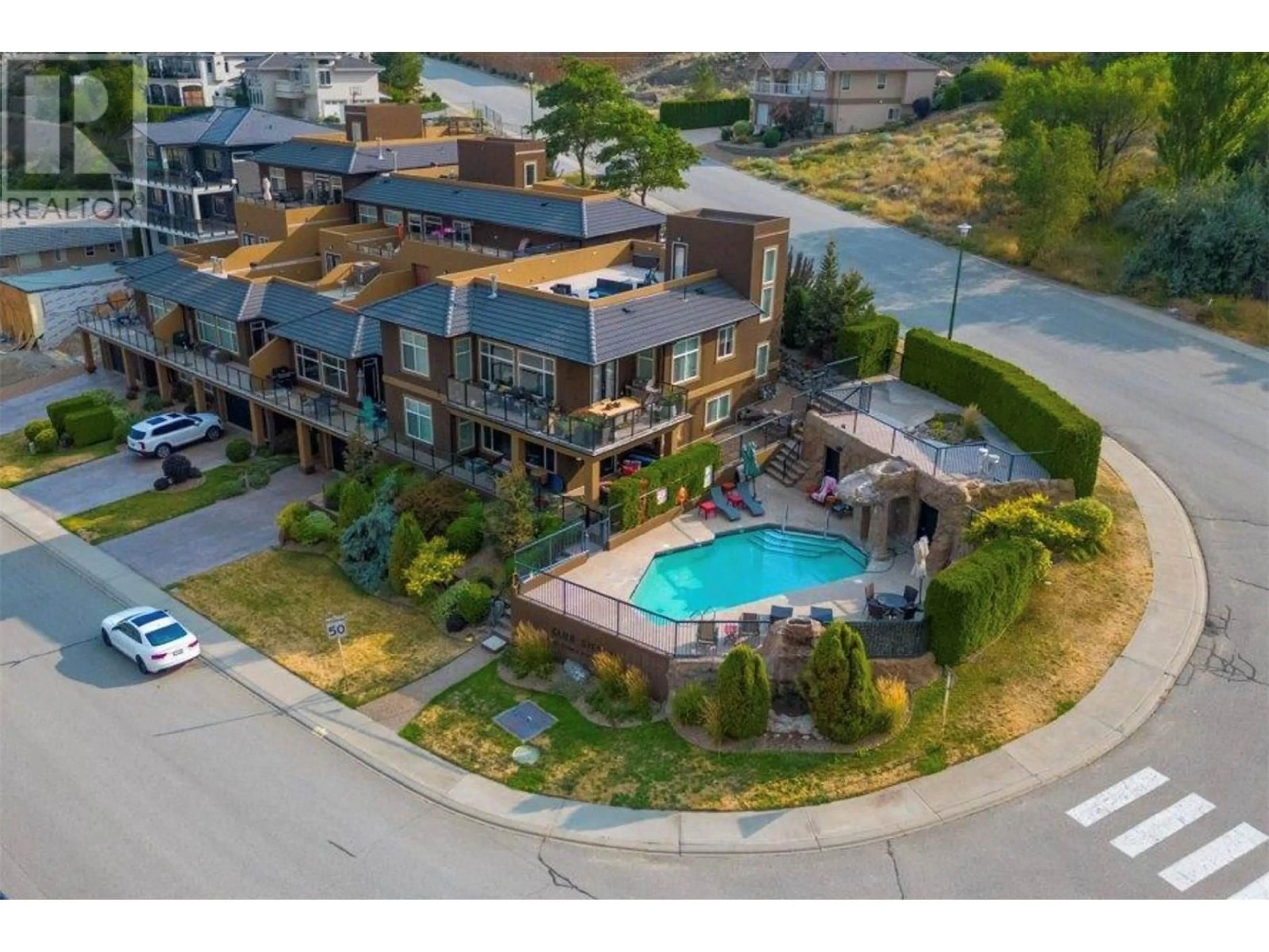 A pic from outside/outdoor area/front of a property/back of a property/a pic from drone, unknown for 4215 PEBBLE BEACH DRIVE, Osoyoos British Columbia V0H1V3