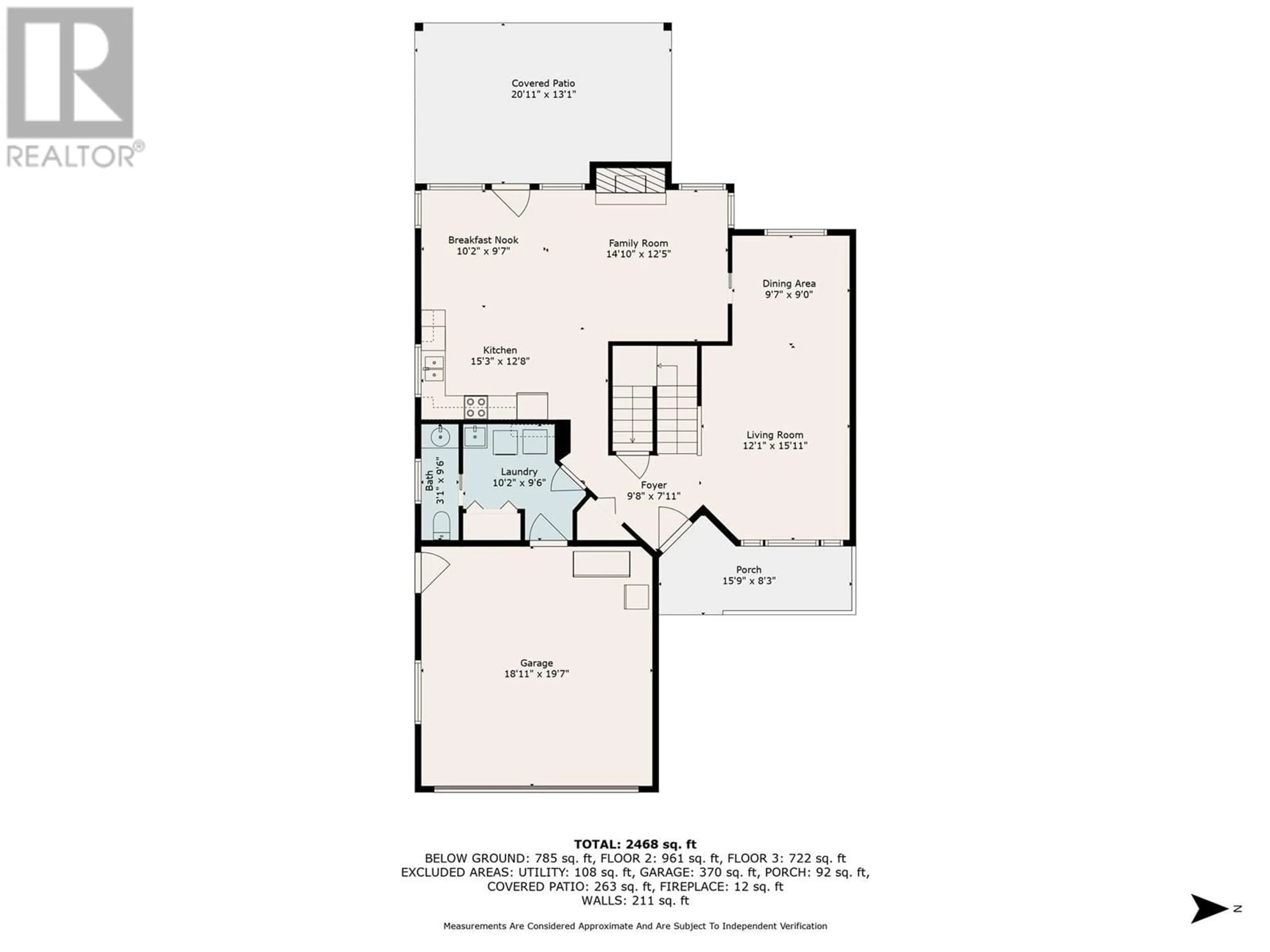 Floor plan for 105 - 2220 SHANNON RIDGE DRIVE, West Kelowna British Columbia V4T2T6