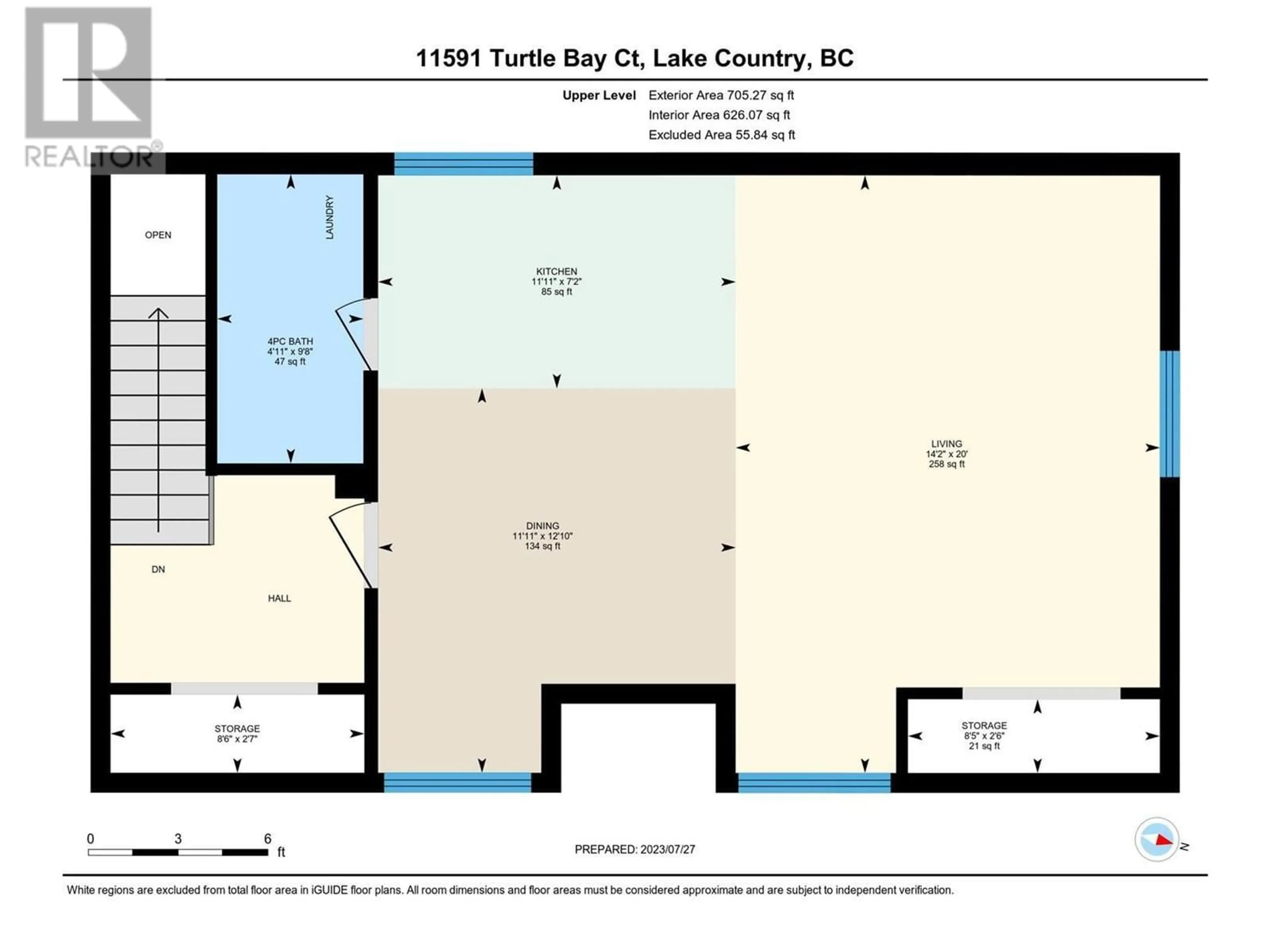 Floor plan for 11591 TURTLE BAY COURT, Lake Country British Columbia V4V1X9