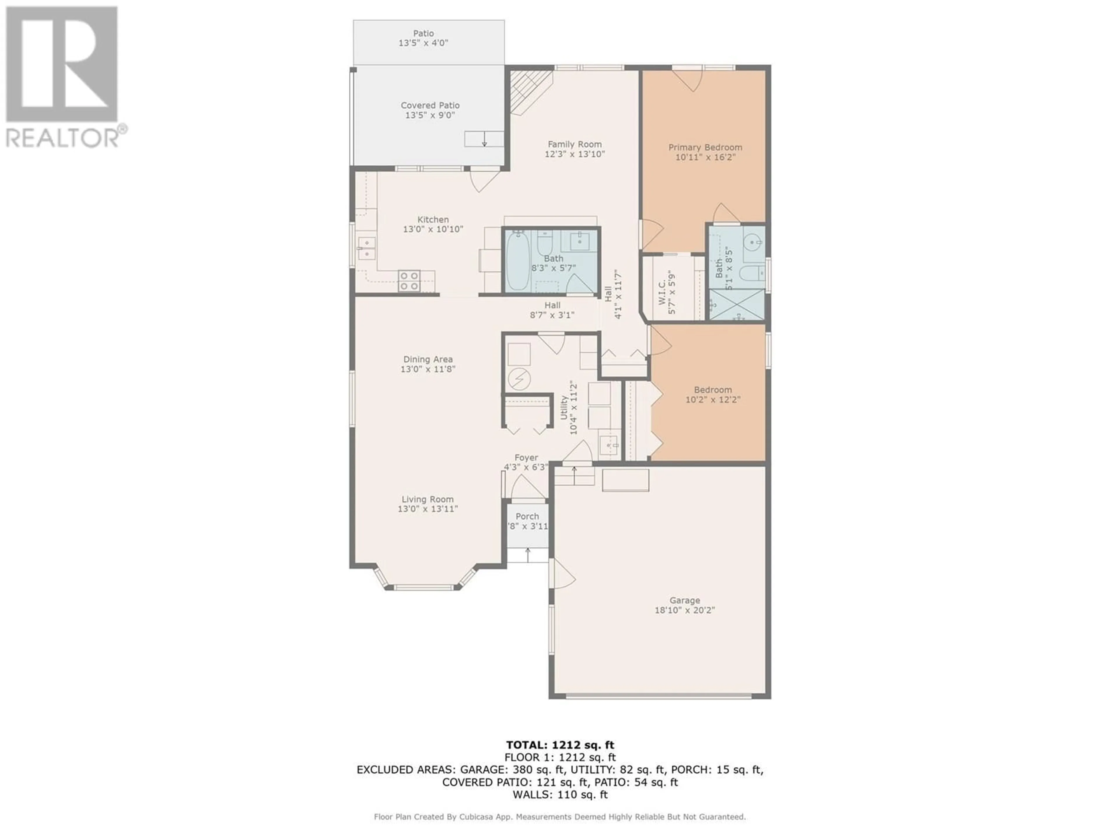 Floor plan for 576 - 1255 RAYMER ROAD, Kelowna British Columbia V1W3S3