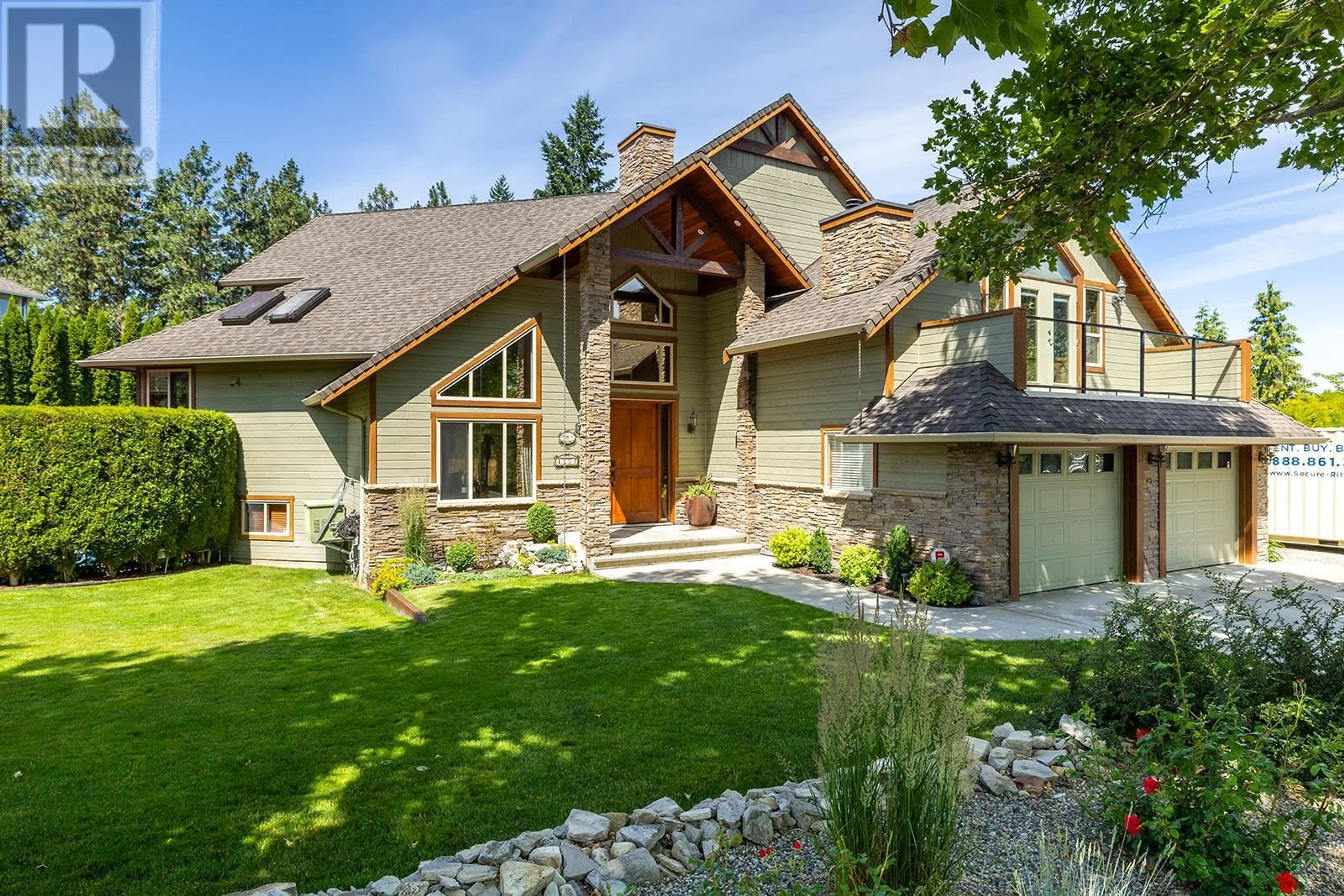 Home with brick exterior material, mountain view for 1682 LARKRIDGE COURT, Kelowna British Columbia V1W4N5