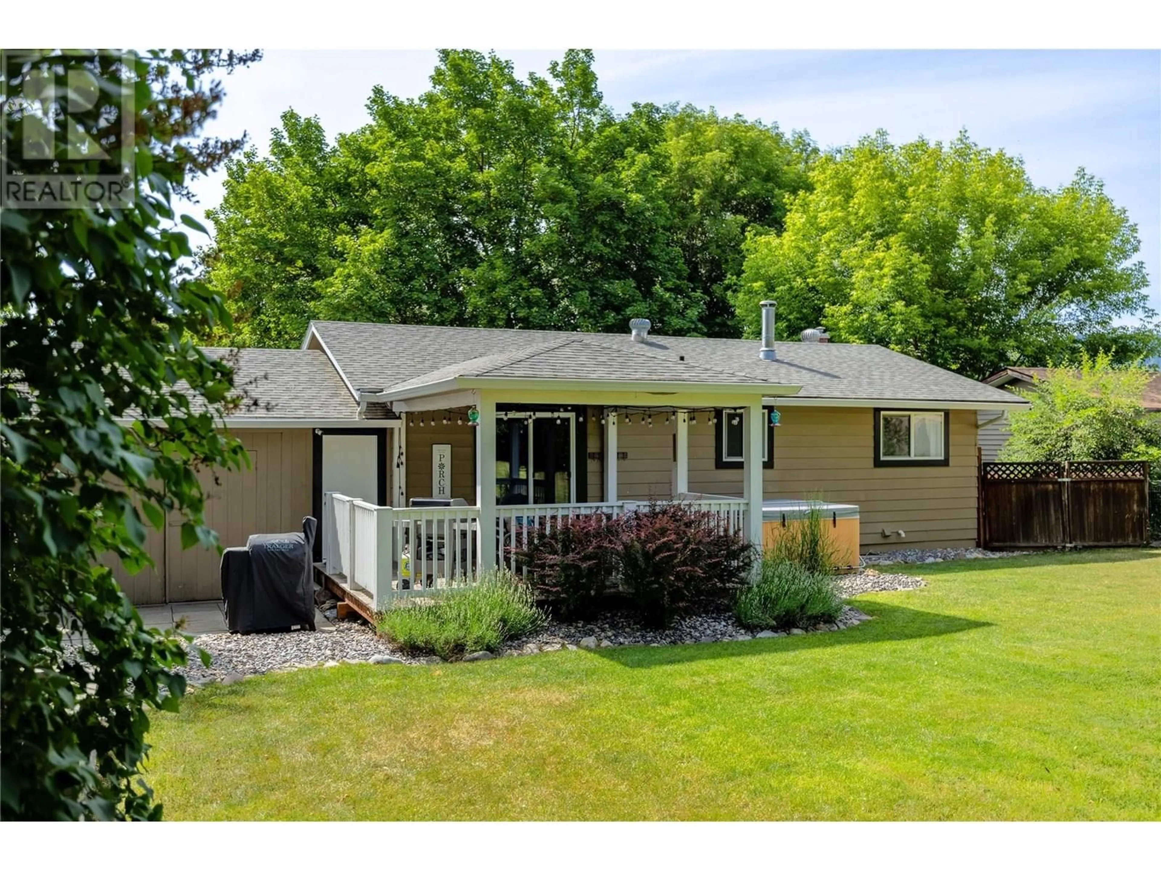 Home with vinyl exterior material, street for 1248 SERENE DRIVE, Spallumcheen British Columbia V4Y0N9