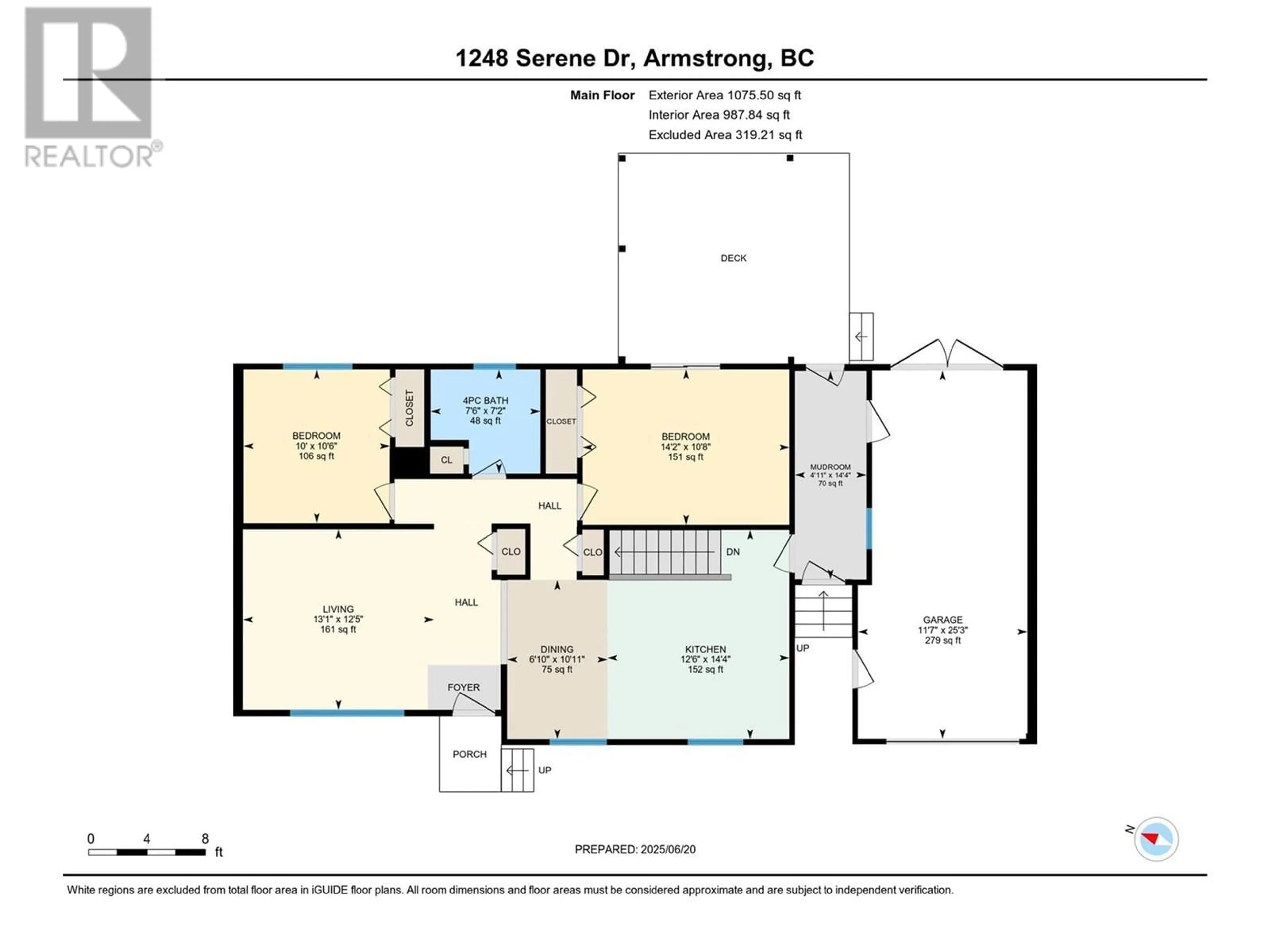 Floor plan for 1248 SERENE DRIVE, Spallumcheen British Columbia V4Y0N9