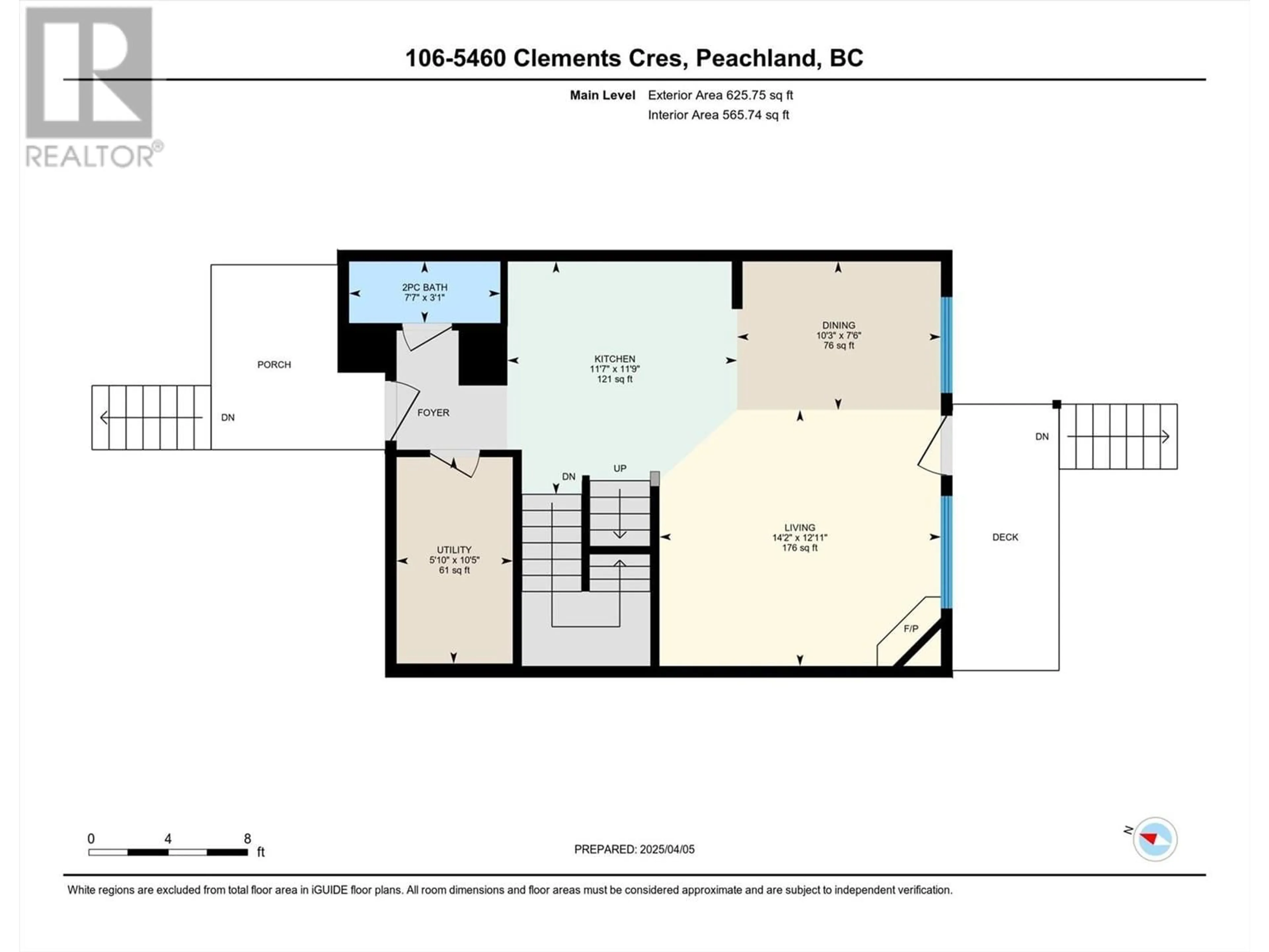 Floor plan for 106 - 5460 CLEMENTS CRESCENT, Peachland British Columbia V0H1X5