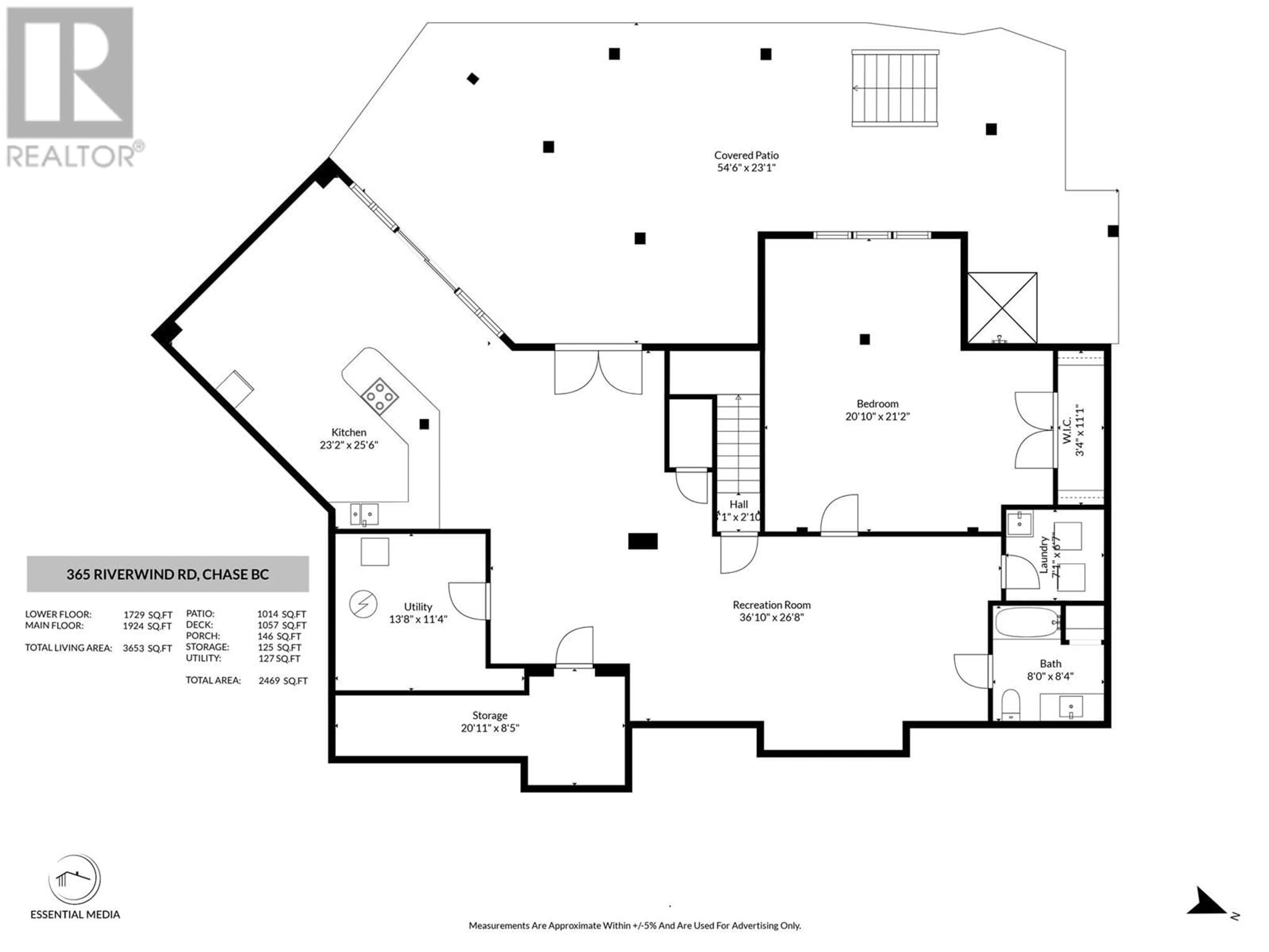 Floor plan for 365 RIVERWIND DRIVE, Chase British Columbia V0E1M1
