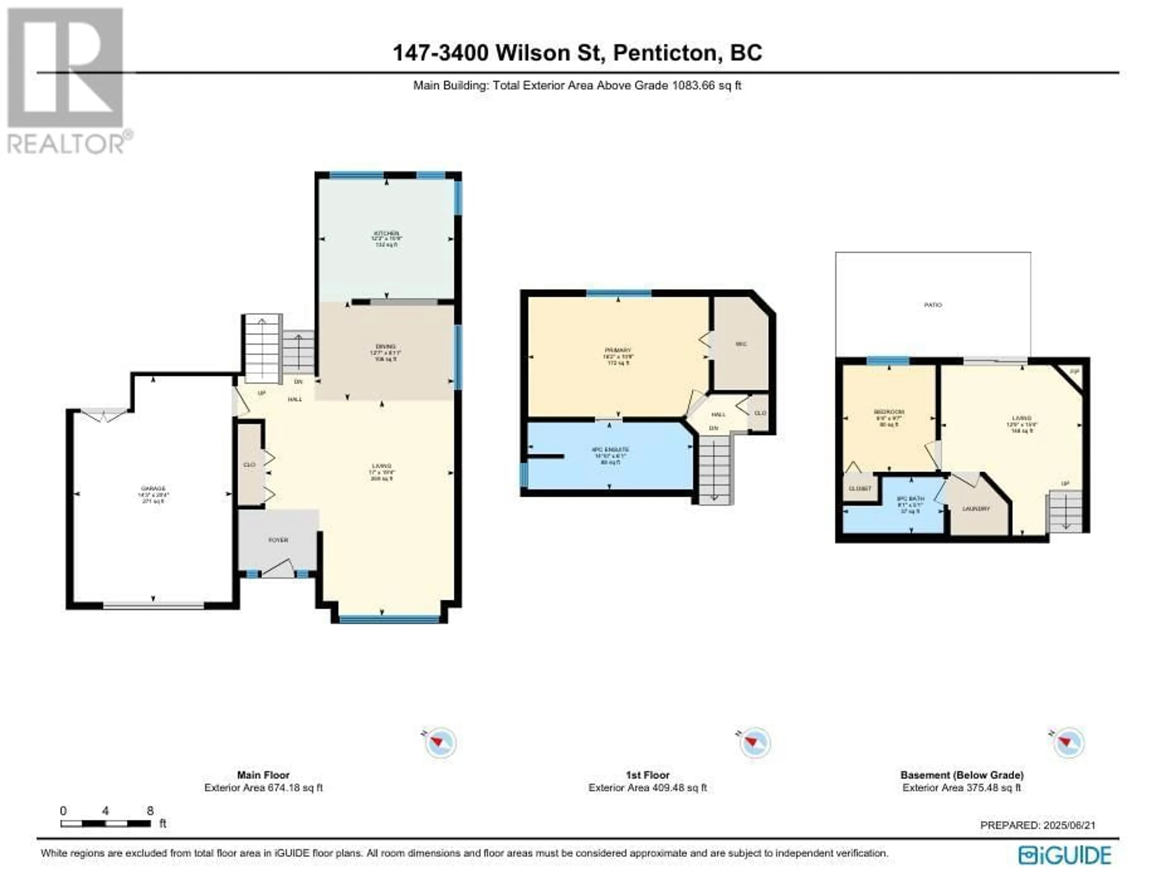 Floor plan for 147 - 3400 WILSON STREET, Penticton British Columbia V2A0H3