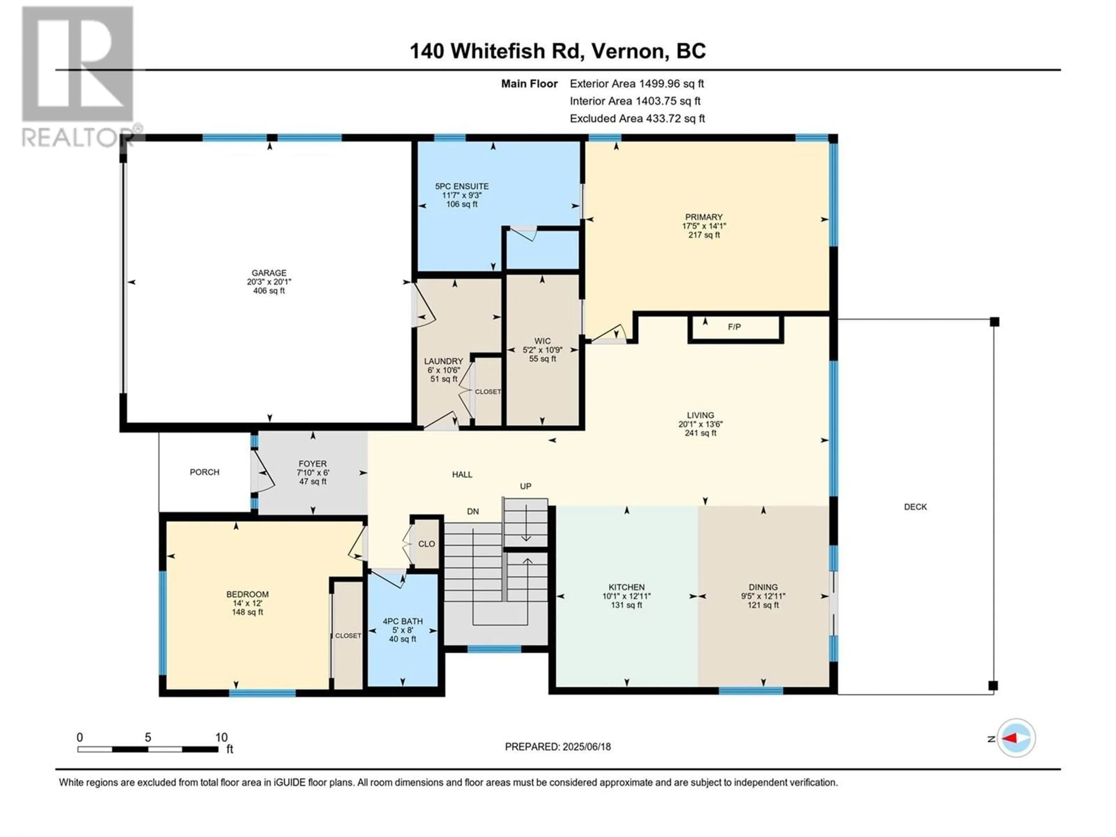 Floor plan for 140 WHITEFISH ROAD, Vernon British Columbia V1B3M5