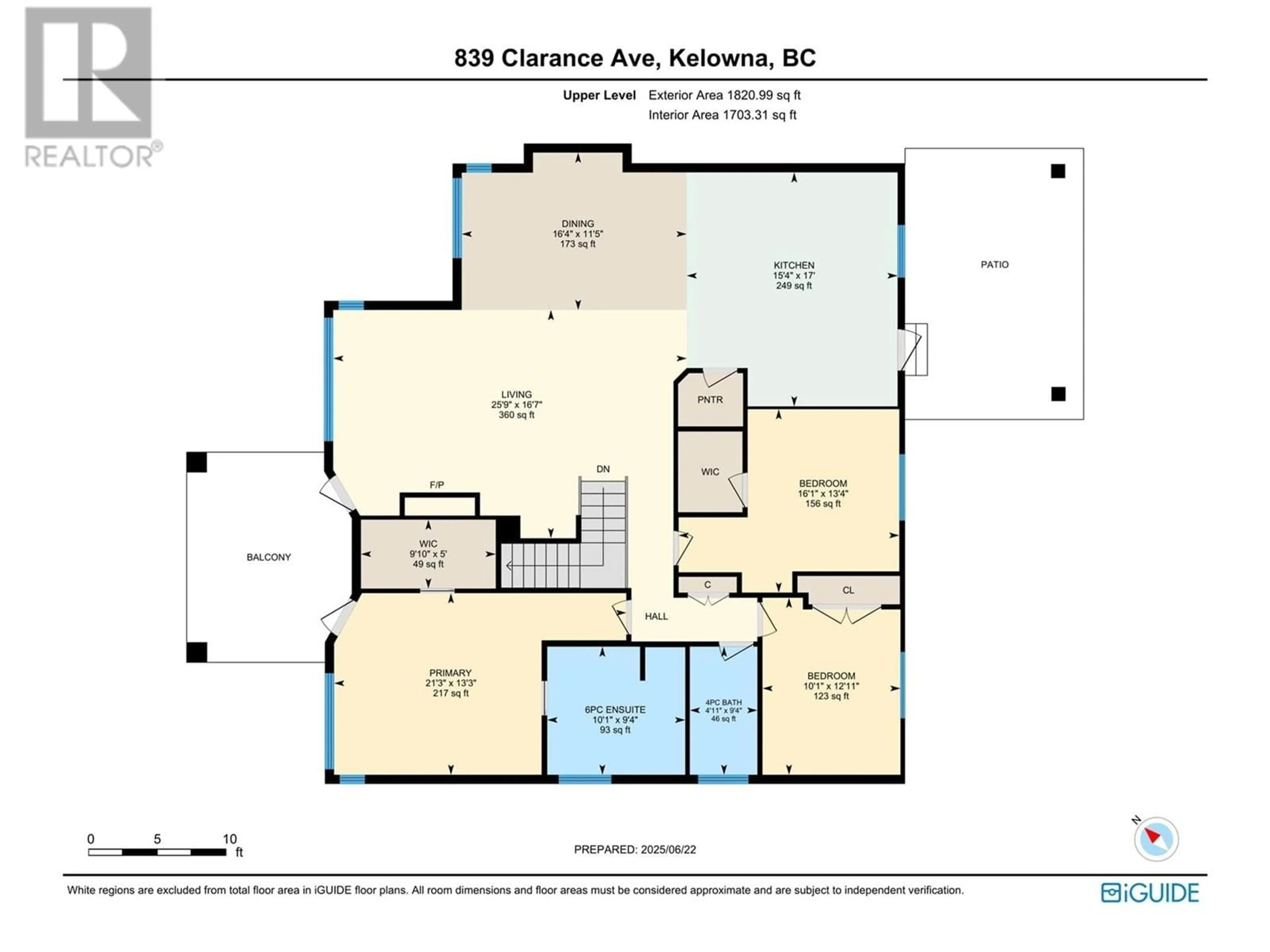 Floor plan for 839 CLARANCE AVENUE, Kelowna British Columbia V1W5H4