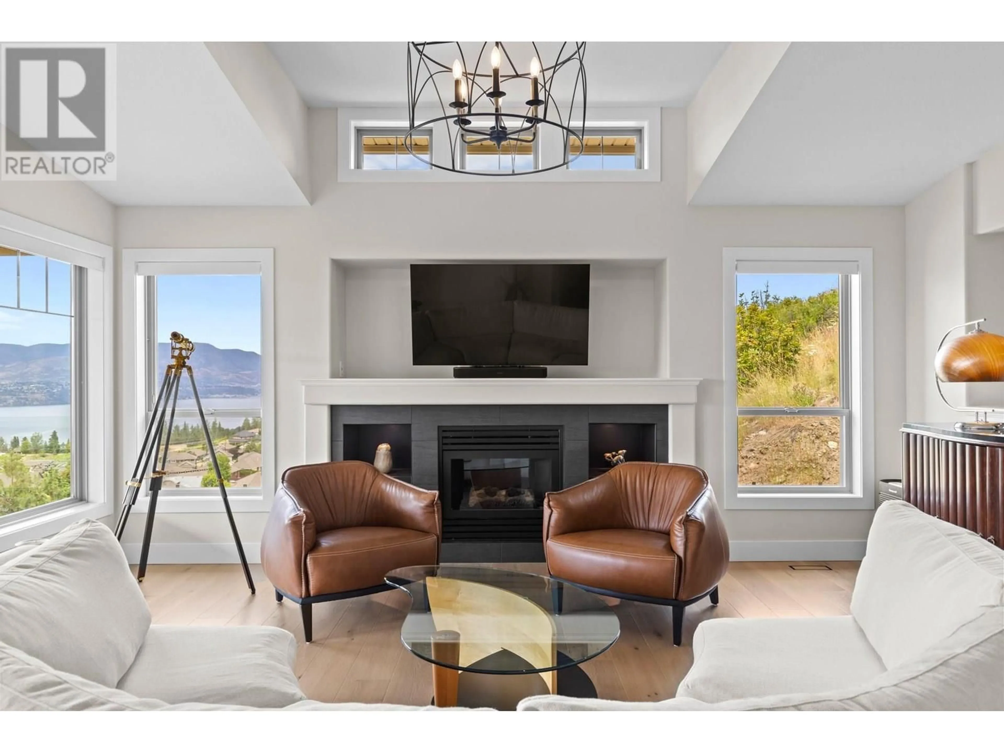 Living room with furniture, ceramic/tile floor for 5157 SOUTH RIDGE DRIVE, Kelowna British Columbia V1W4Z4