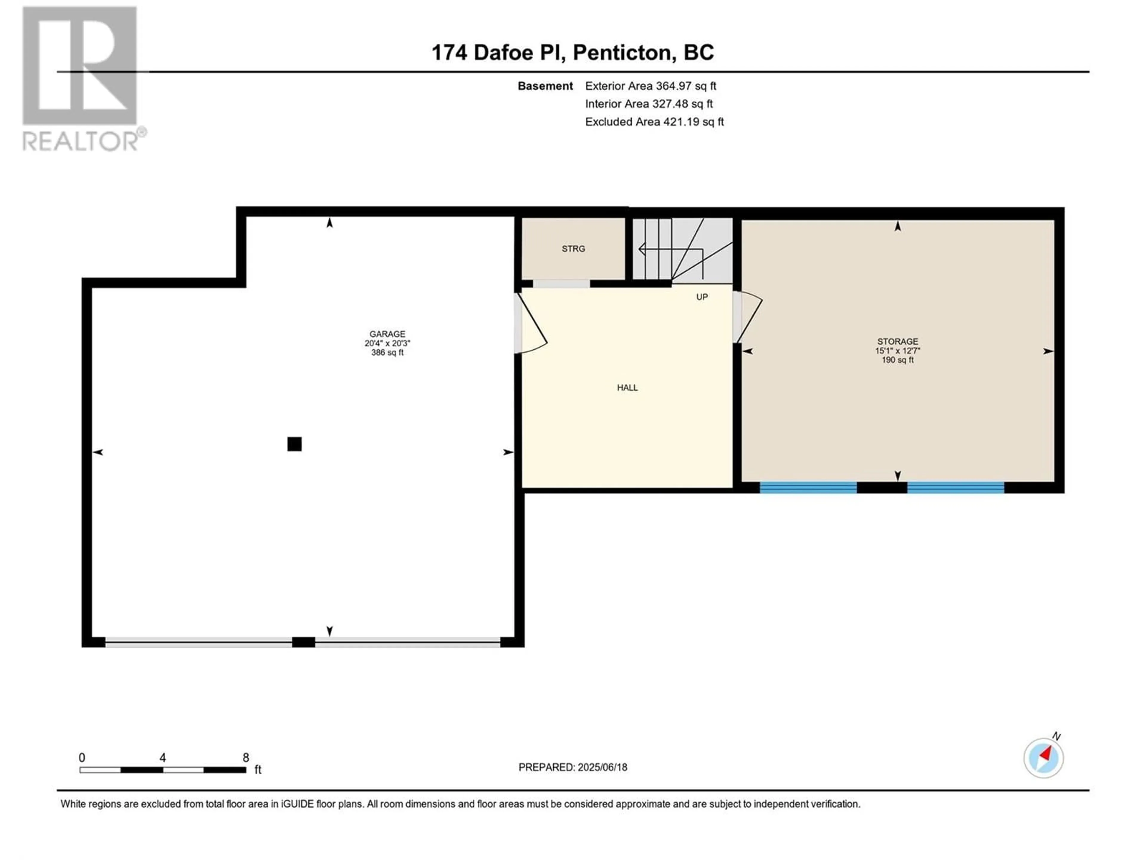 Floor plan for 174 DAFOE PLACE, Penticton British Columbia V2A7E6