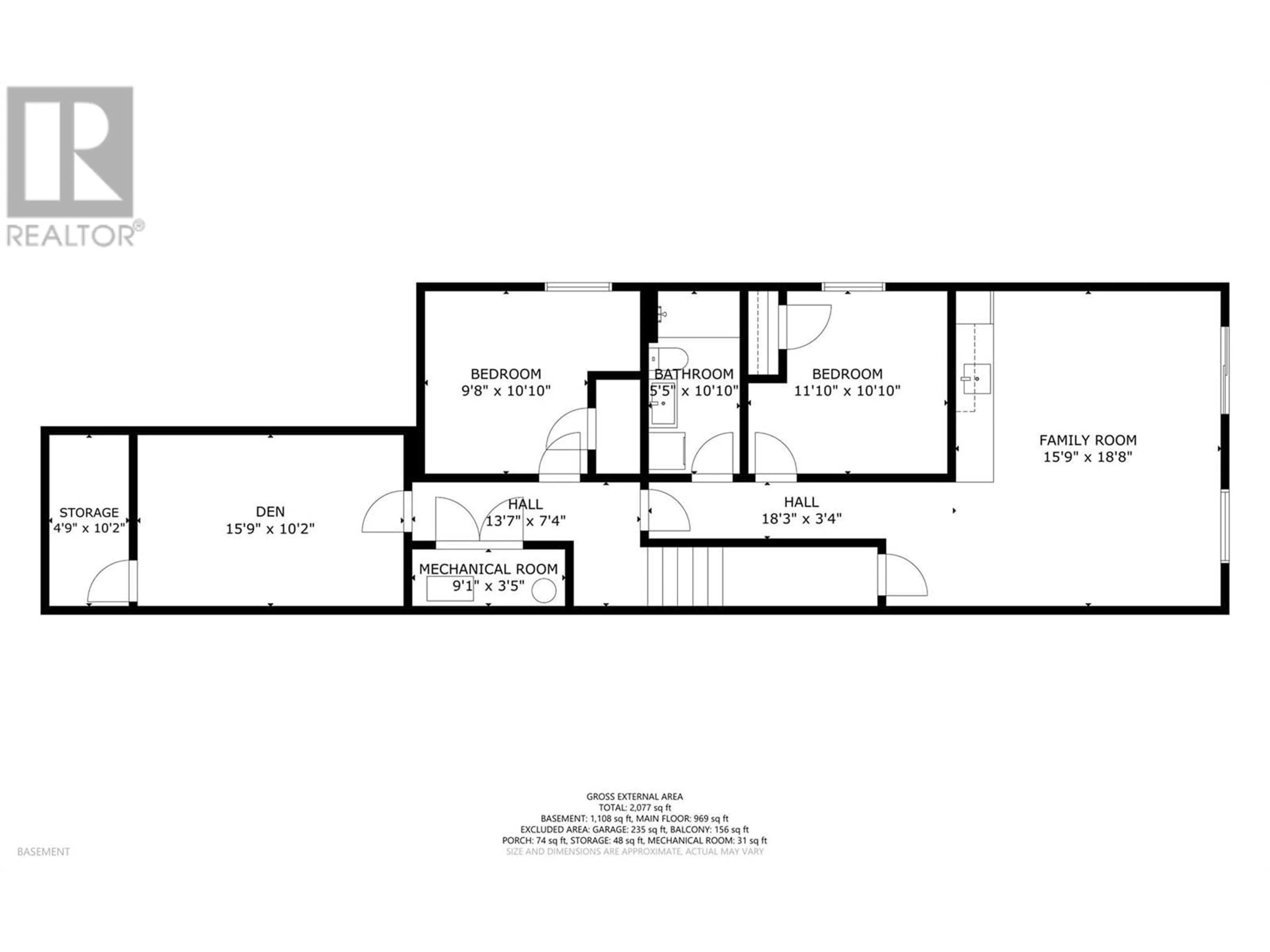 Floor plan for 1 - 2508 SHUSWAP AVENUE, Lumby British Columbia V0E2G5
