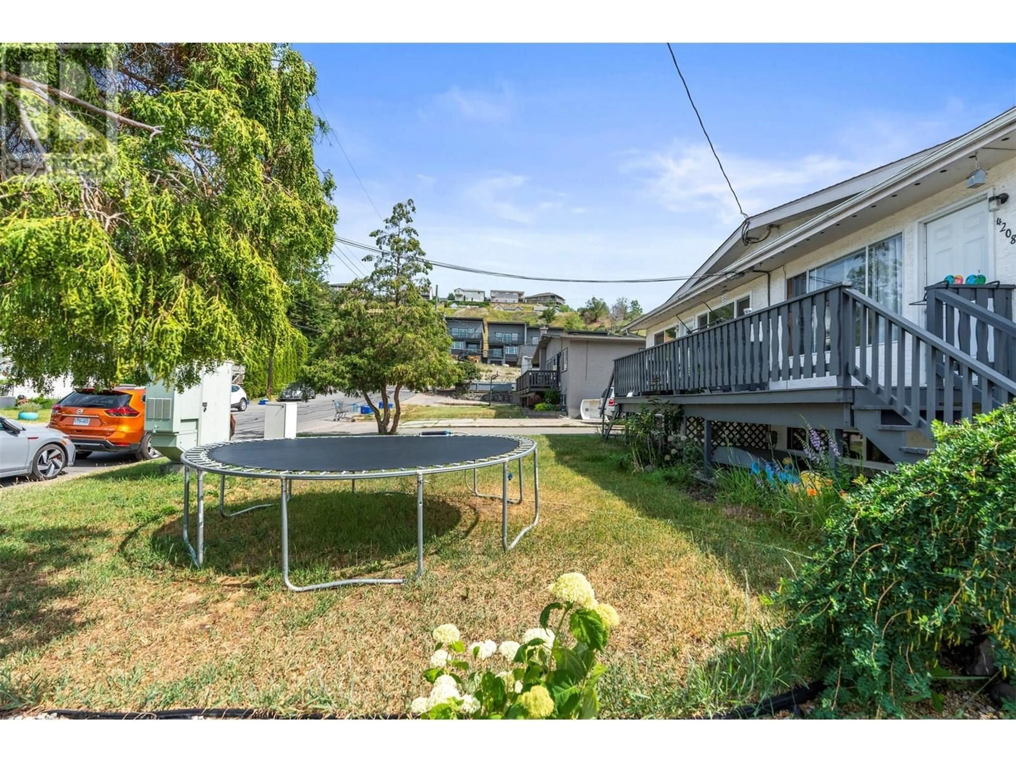 A pic from outside/outdoor area/front of a property/back of a property/a pic from drone, water/lake/river/ocean view for 4208 16 AVENUE, Vernon British Columbia V1T6P1