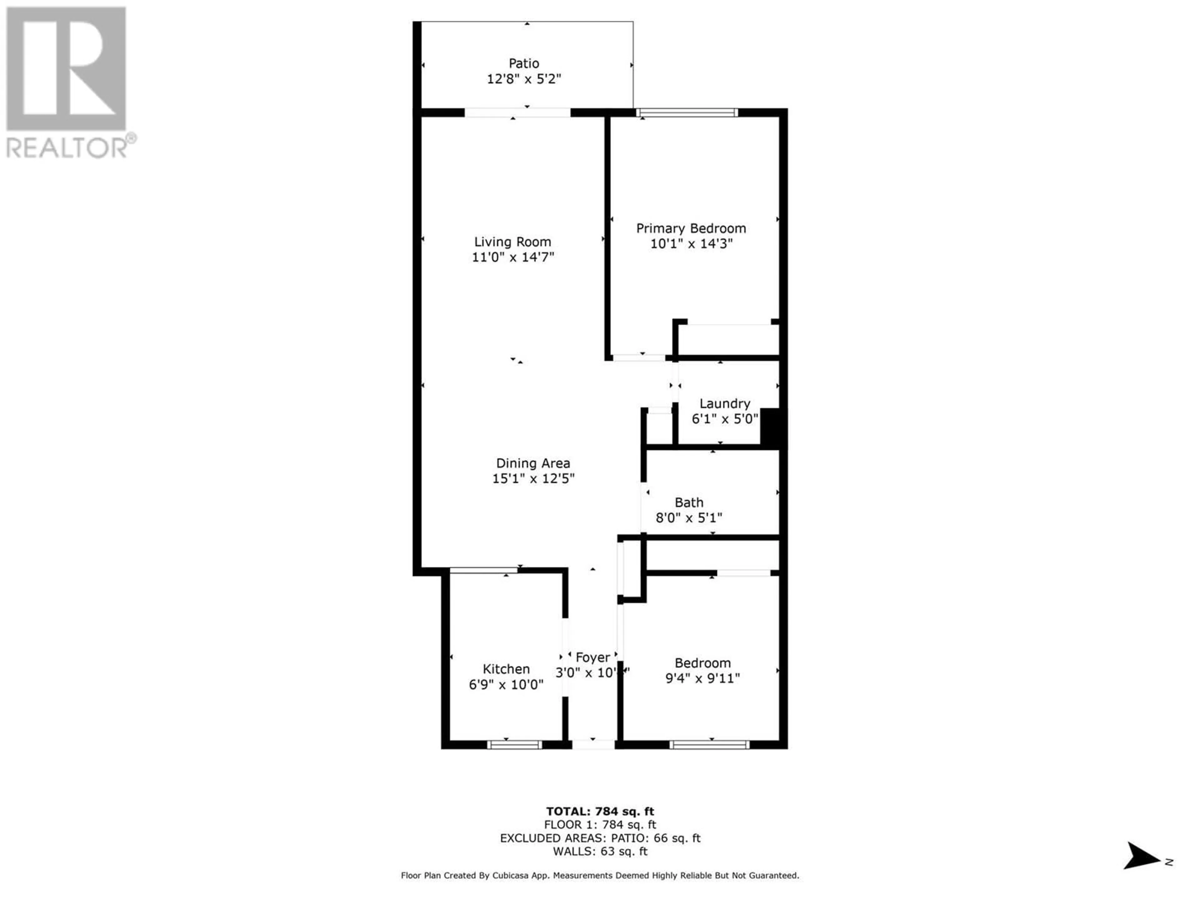 Floor plan for 111 - 831 2ND STREET SOUTHEAST, Salmon Arm British Columbia V1E1S6