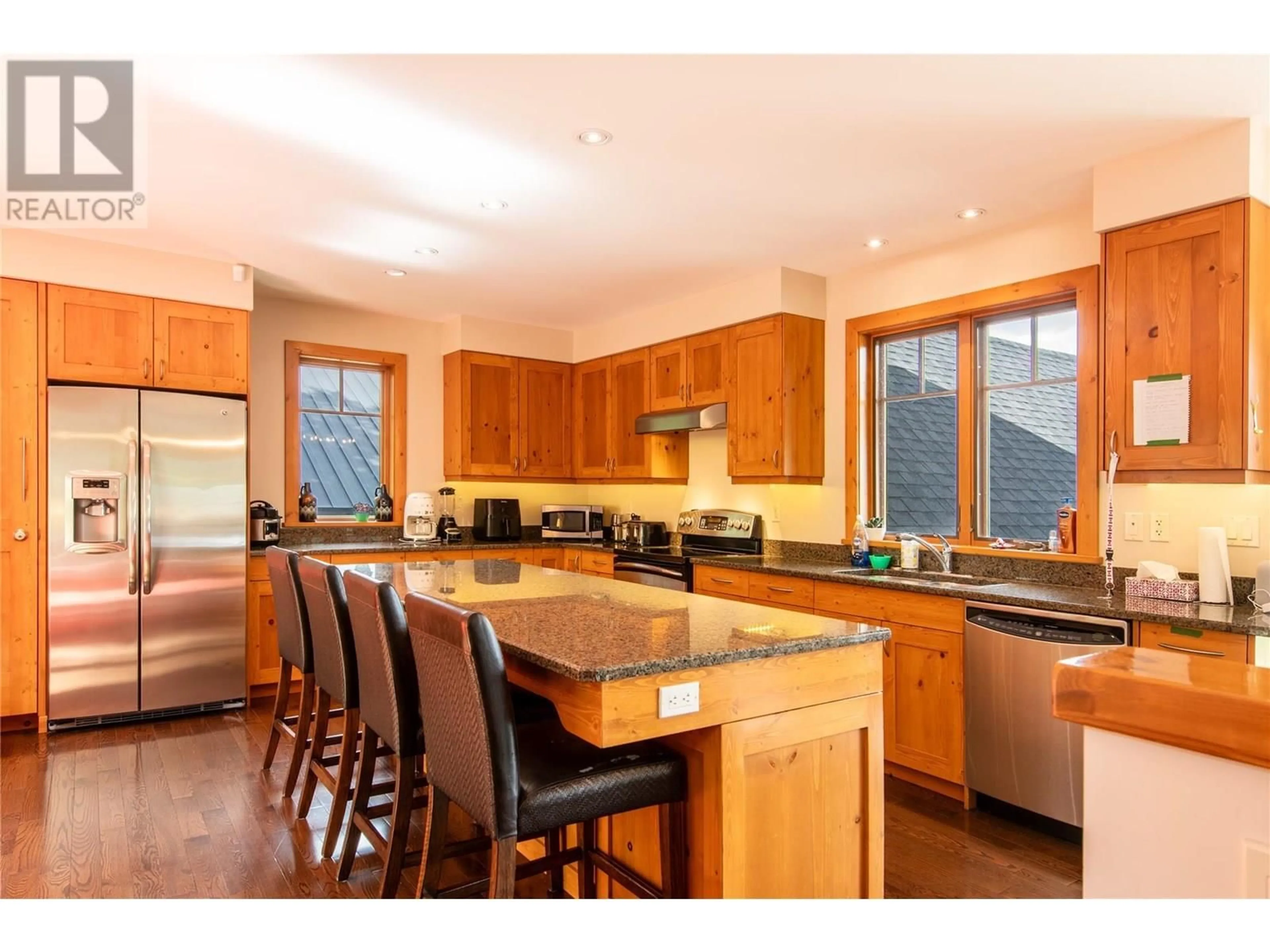 Open concept kitchen, wood/laminate floor for 1589 COLUMBIA VALLEY VIEW, Golden British Columbia V0A1H2