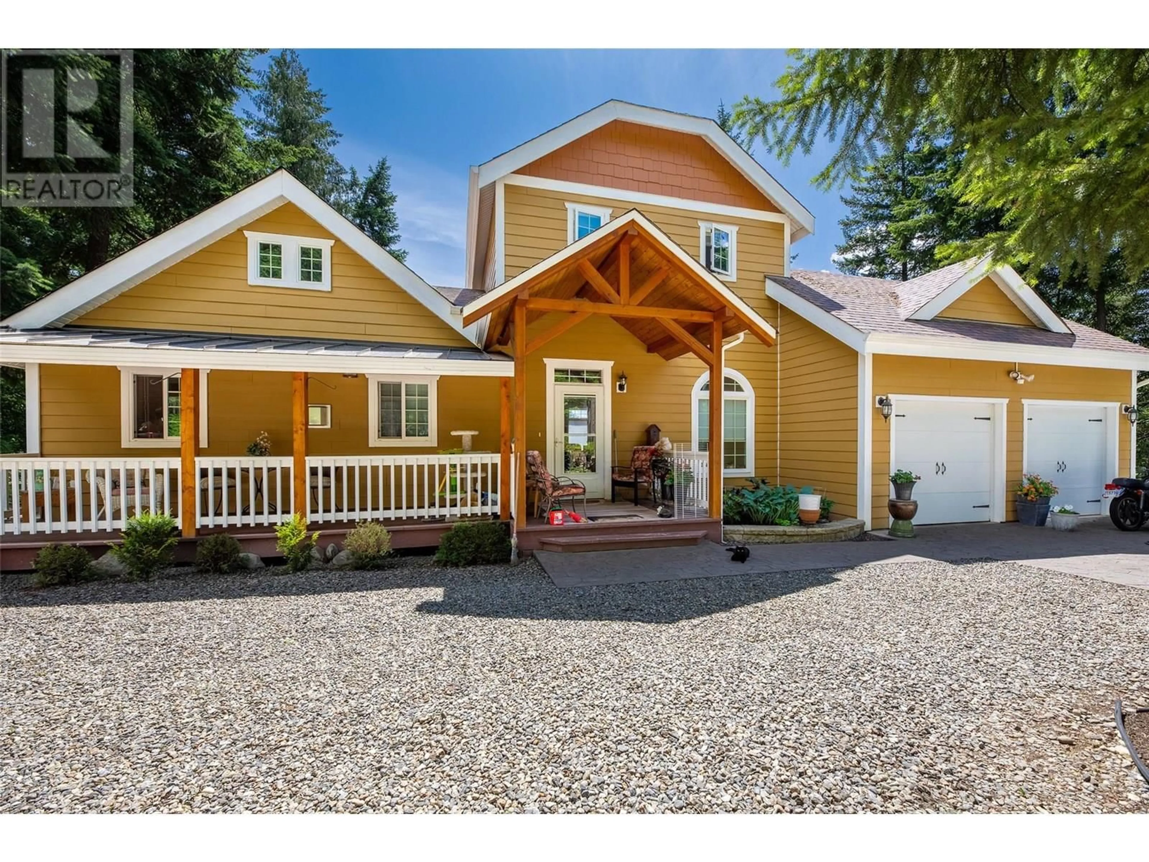 Home with vinyl exterior material, street for 3447 ROBERGE ROAD, Tappen British Columbia V0E2X2